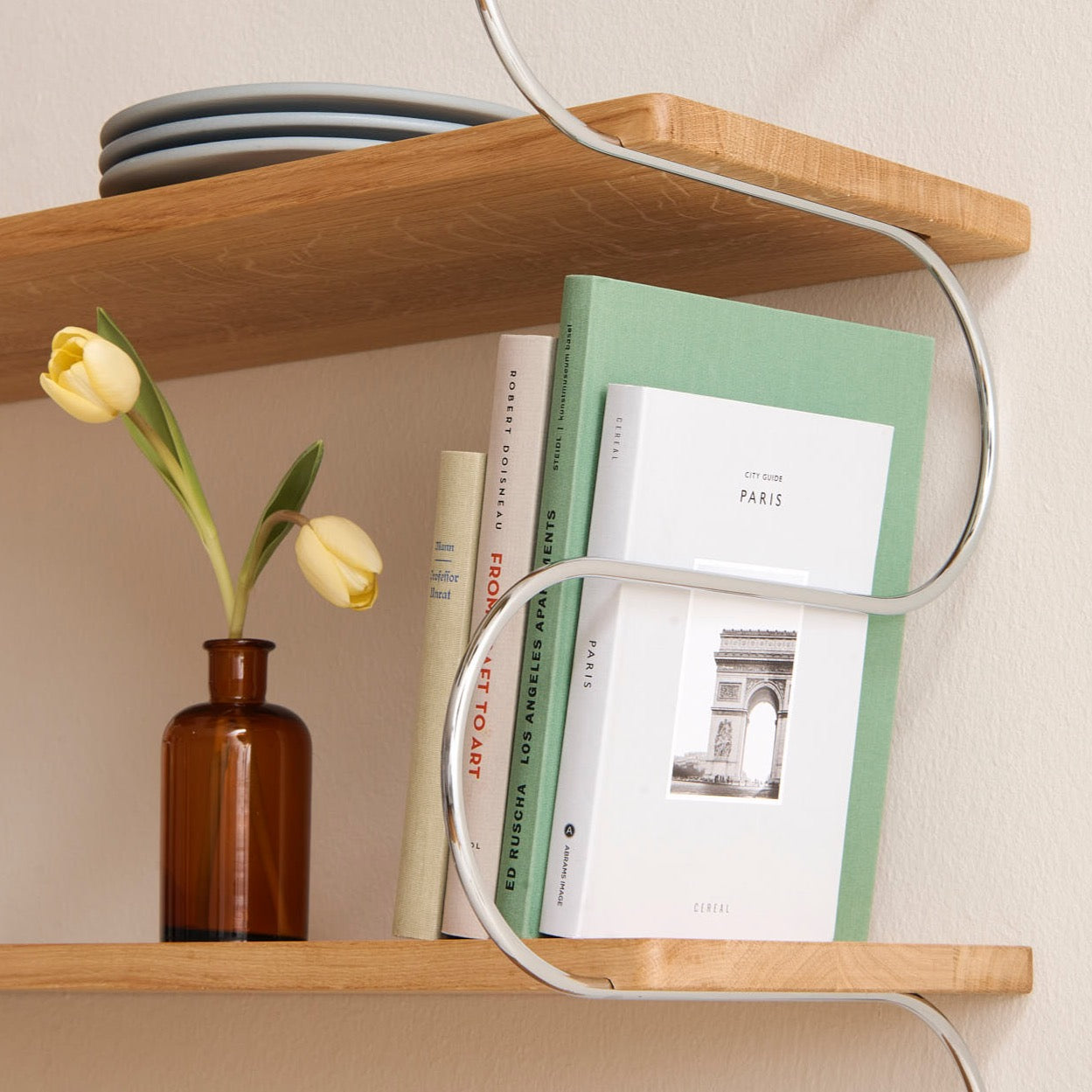 Shelf "ONDA" small silver