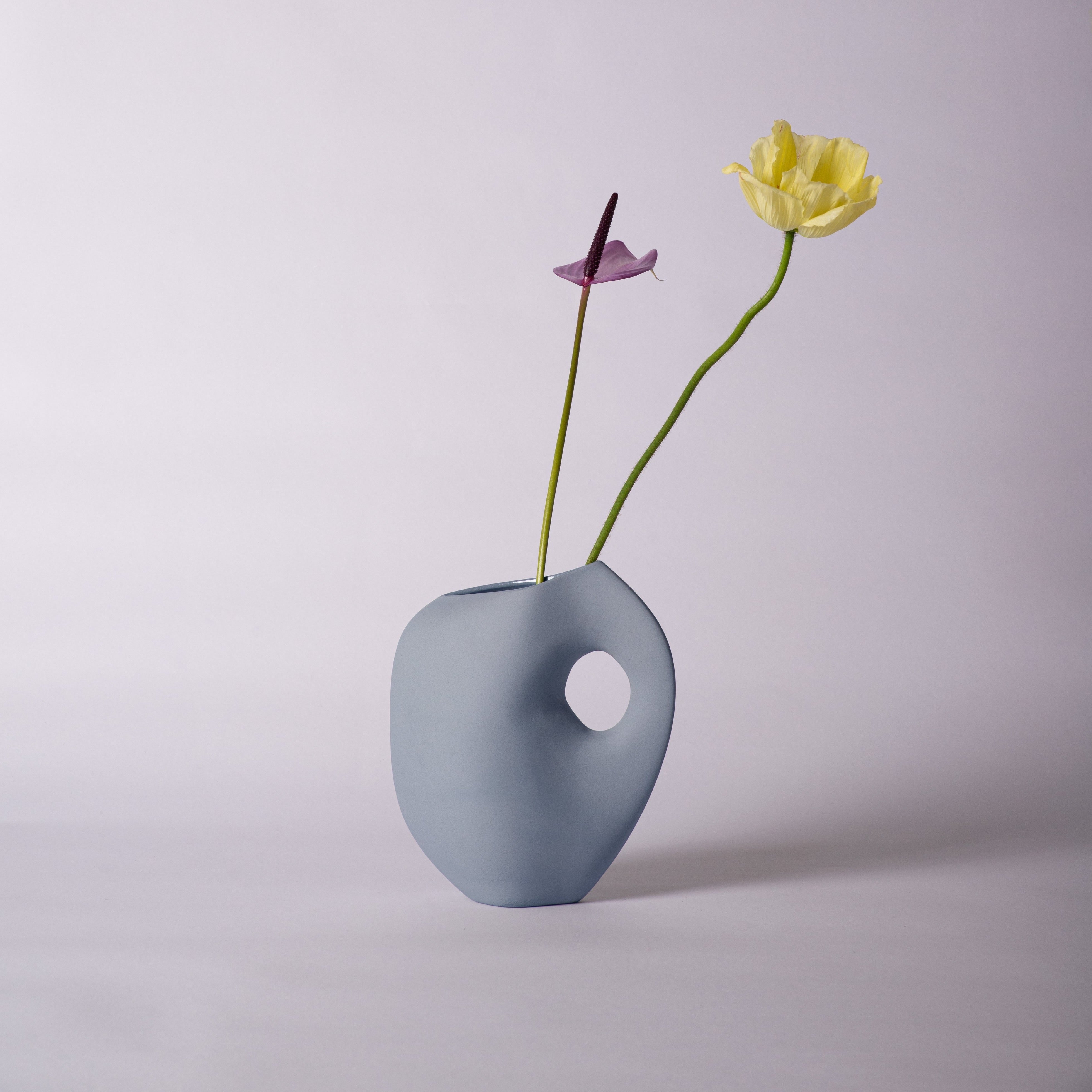 Vase "Aura no1" Pulver Blau (Powder Blue)