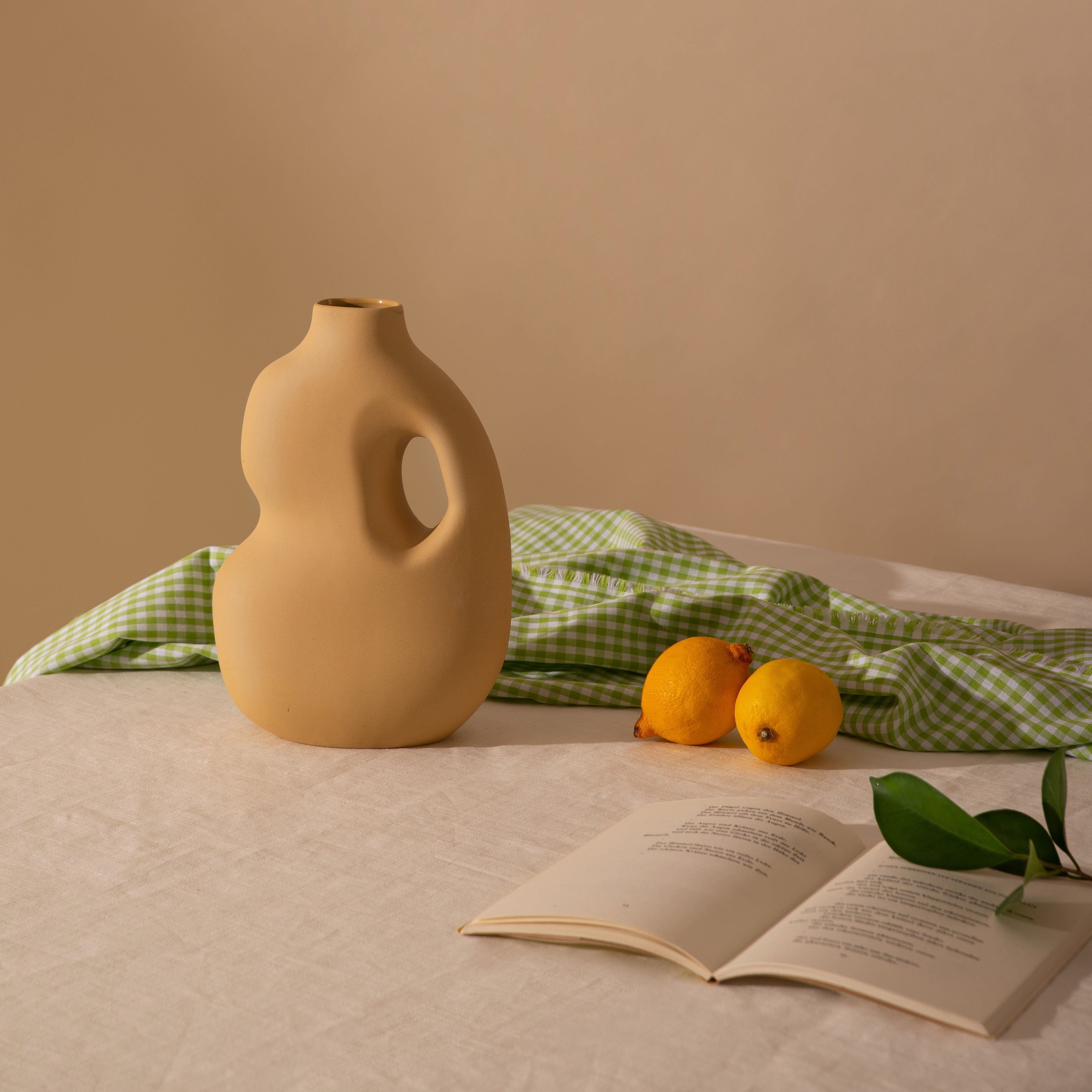 Vase "Aura no2" Senf