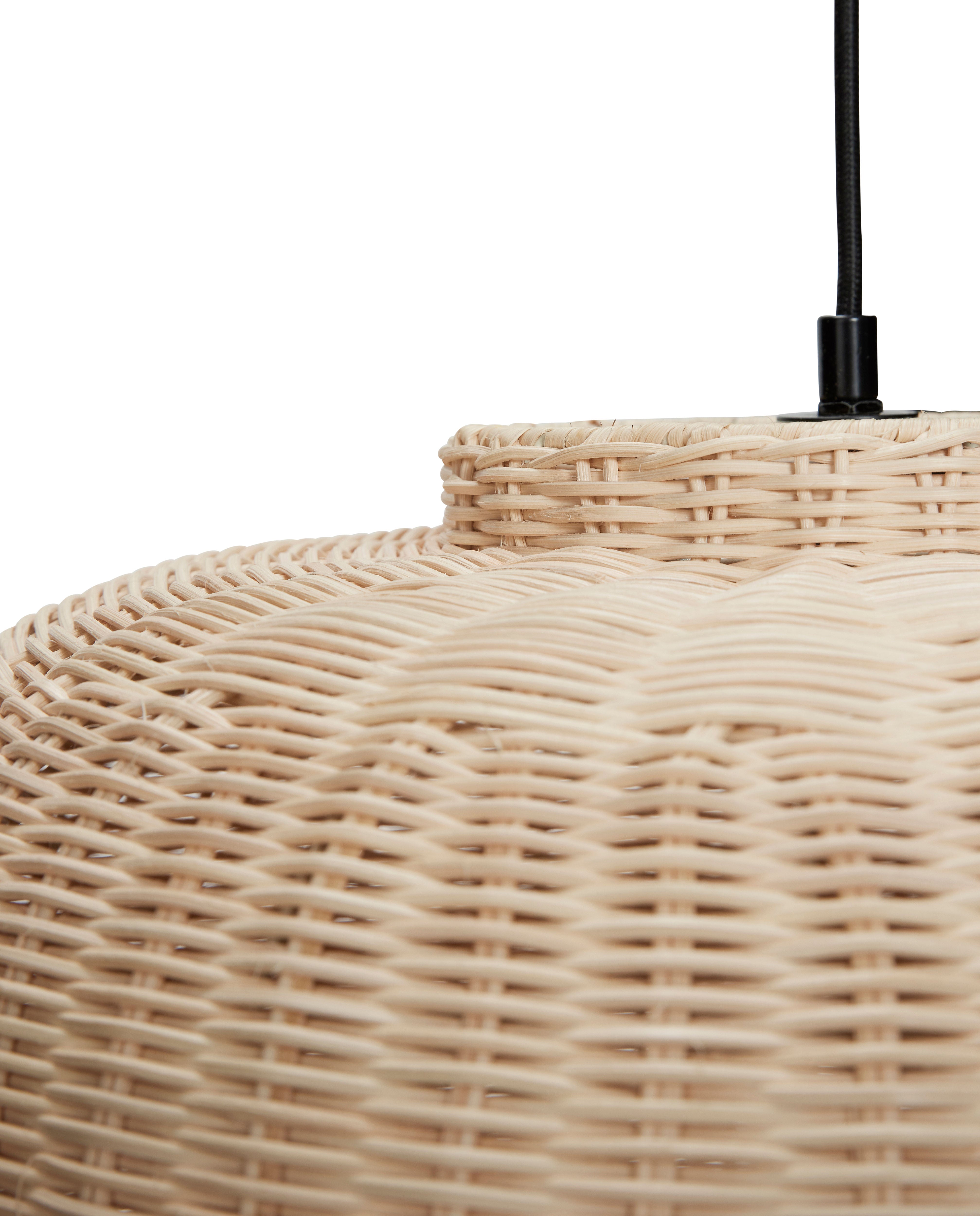 Hanging lamp "Chand" Ellipse natural colors