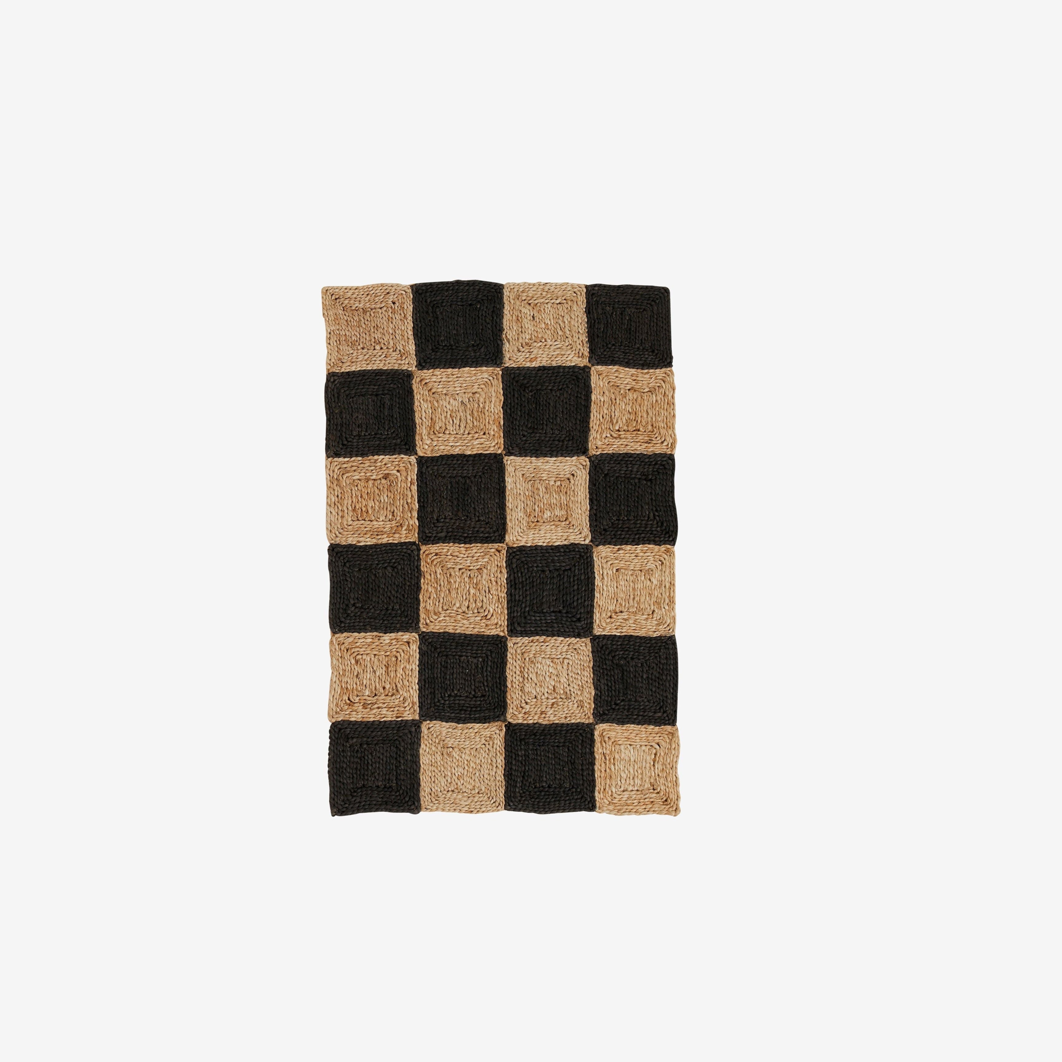 Teppich "Nanea"  90x60 Jute Schwarz