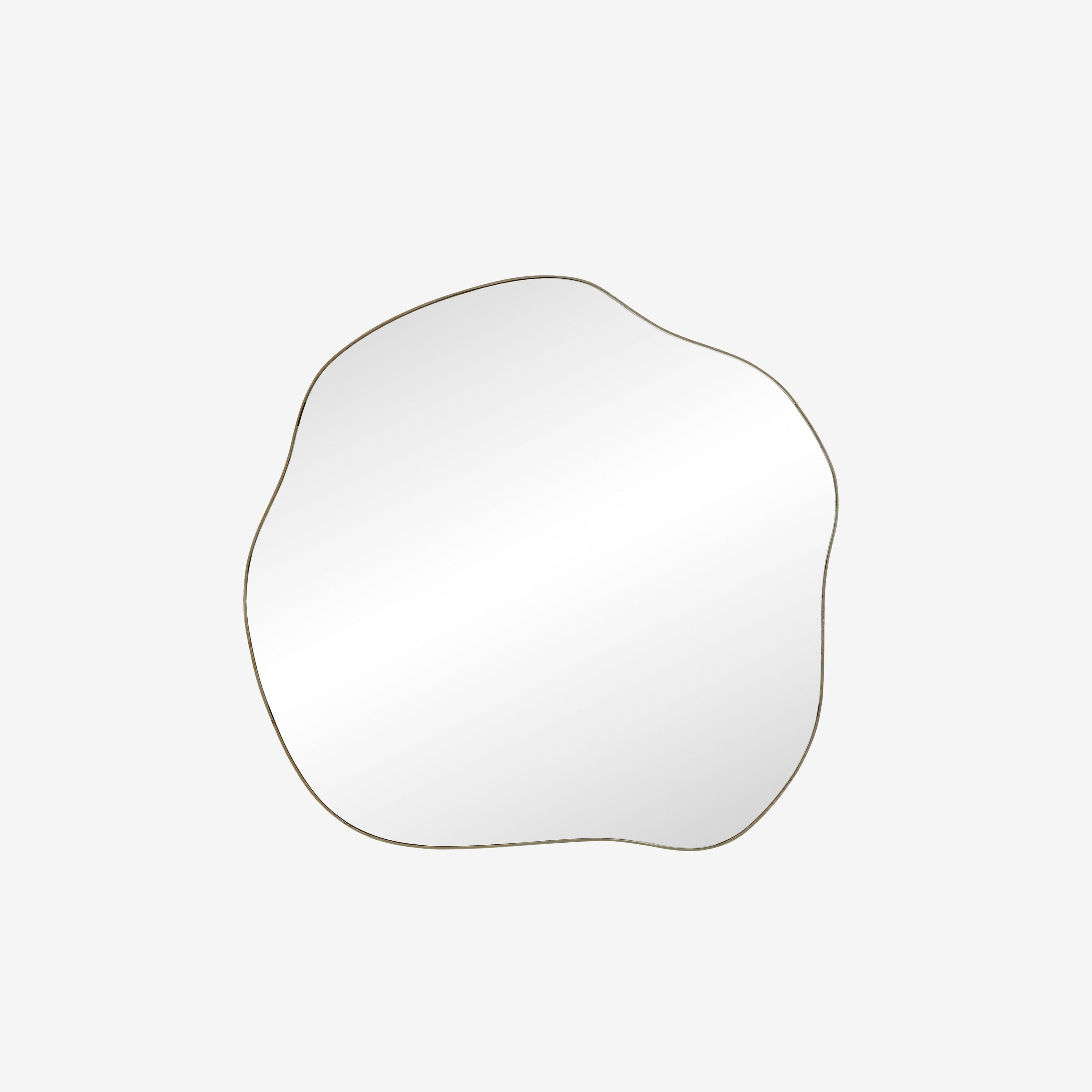 INCA Spiegel Organische Form Chromrahmen