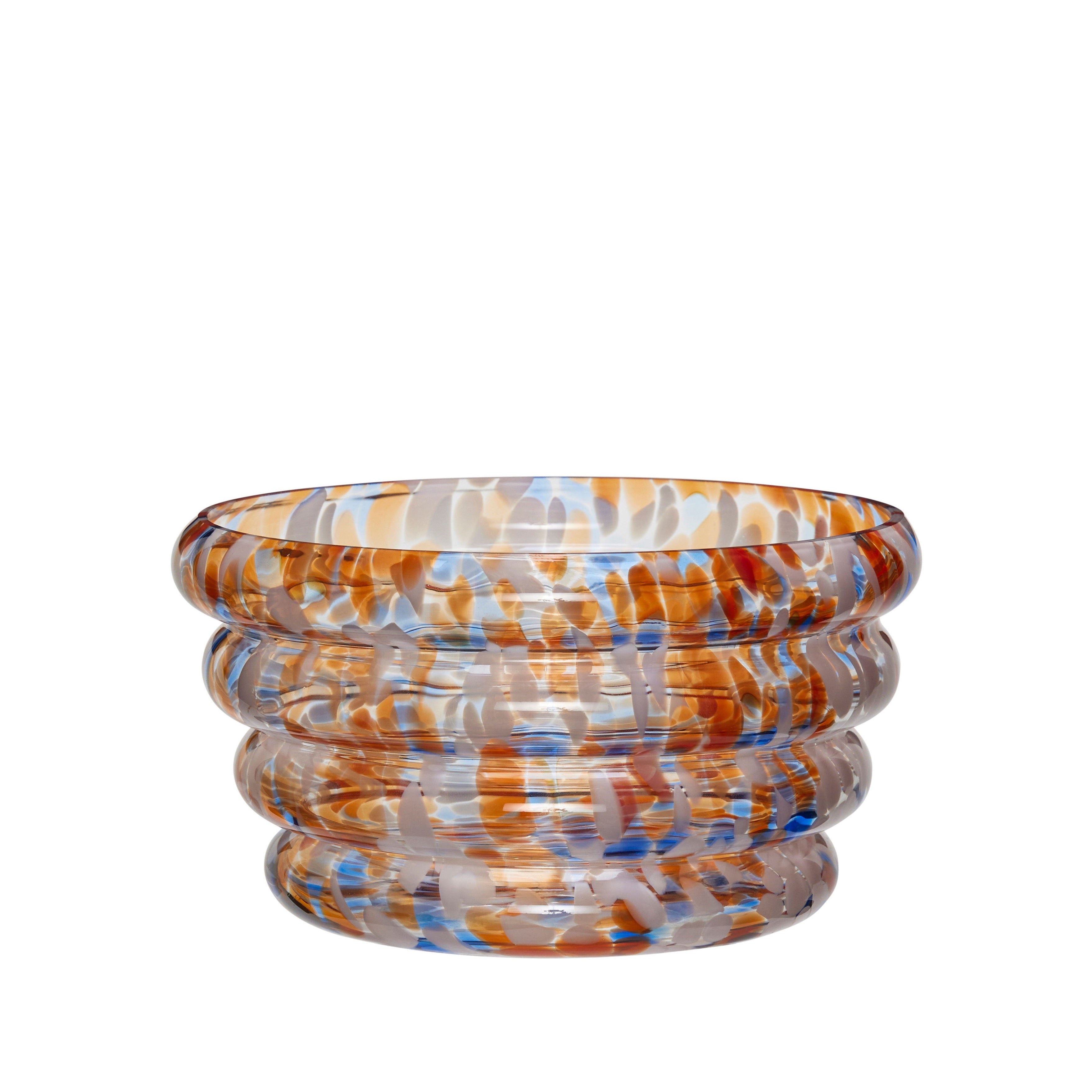 Blaze Schale Multifarben Glas Handgemacht