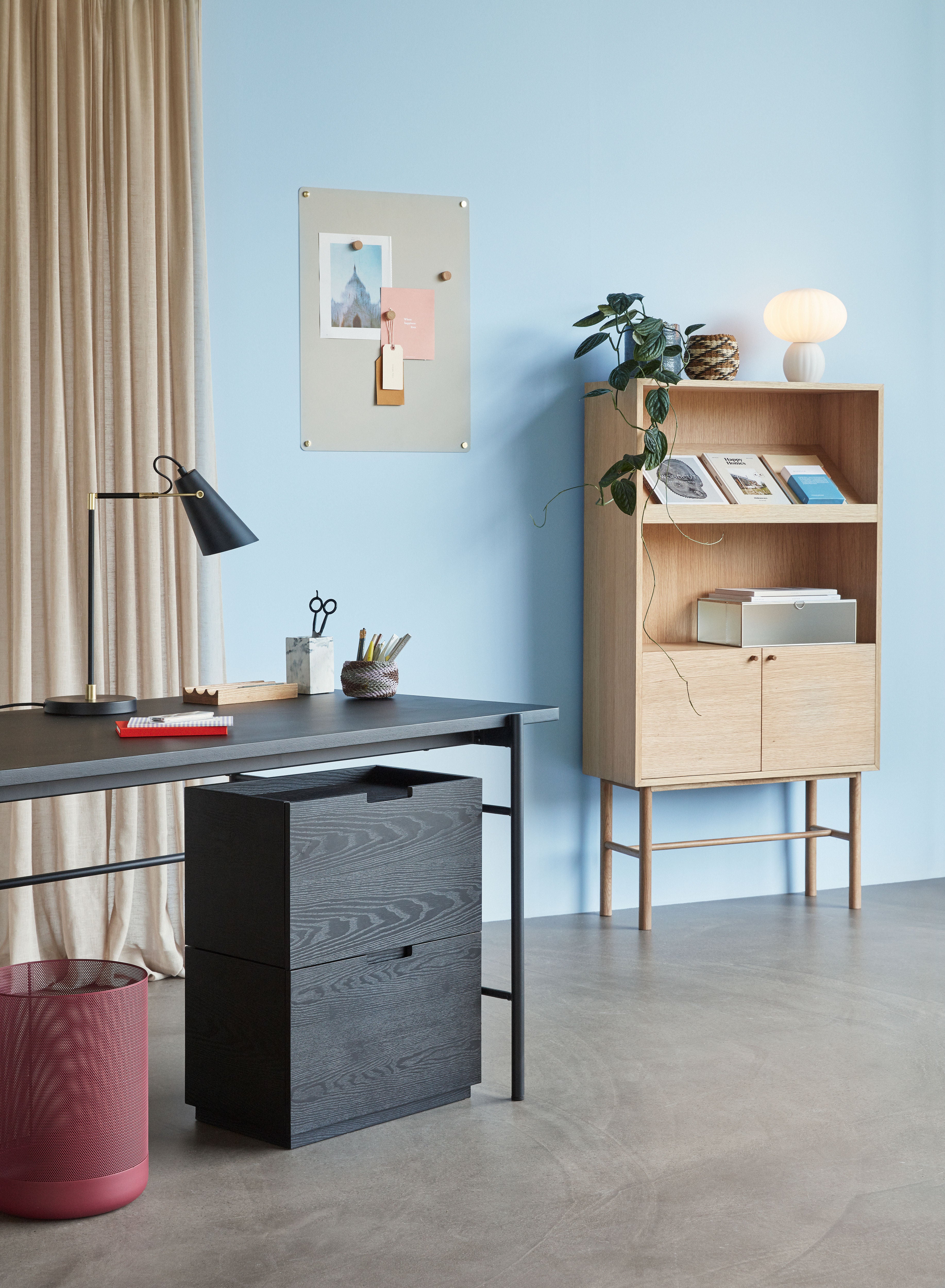 Table lamp "Kumu" white glass