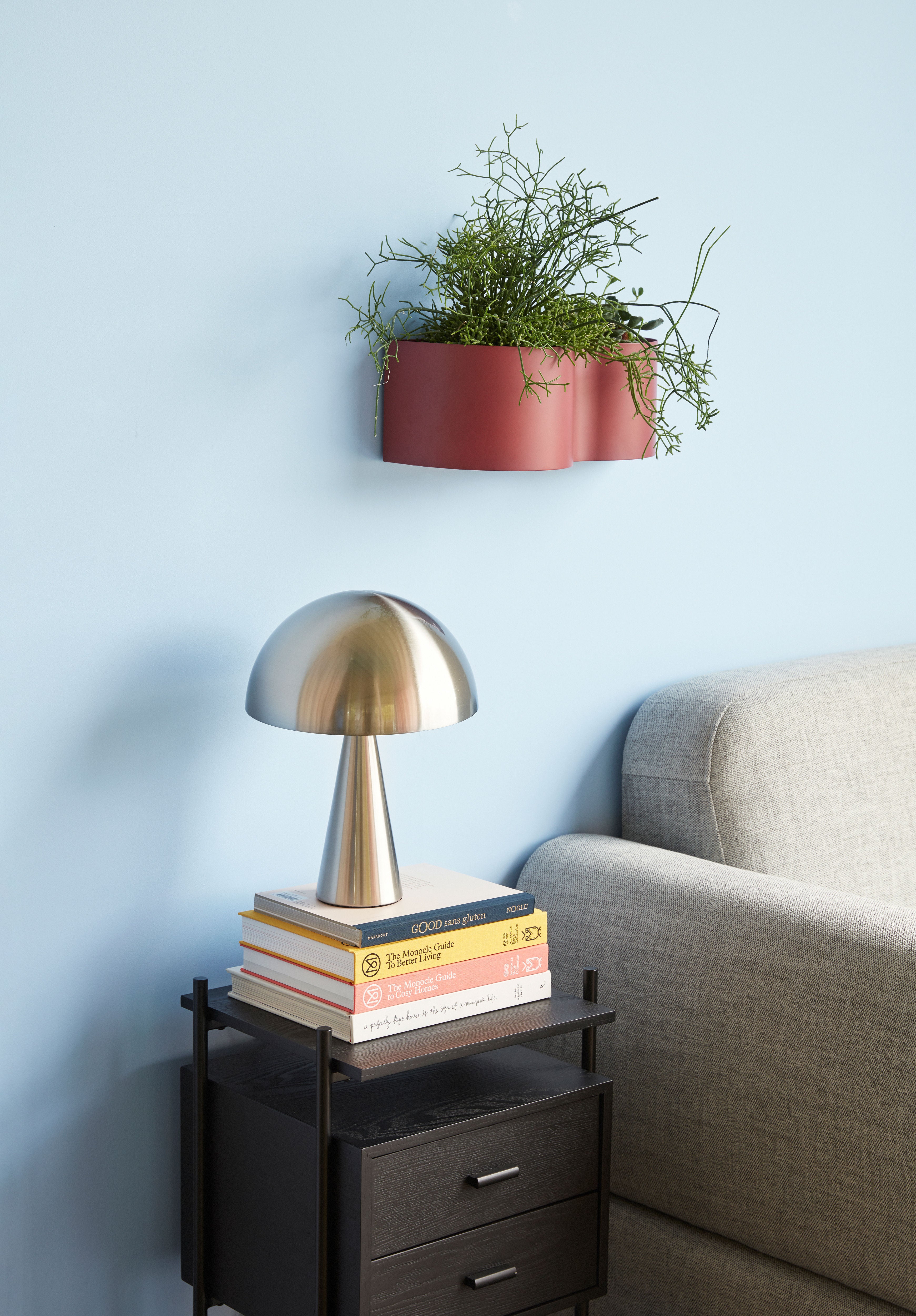 Table lamp "Mush" small nickel