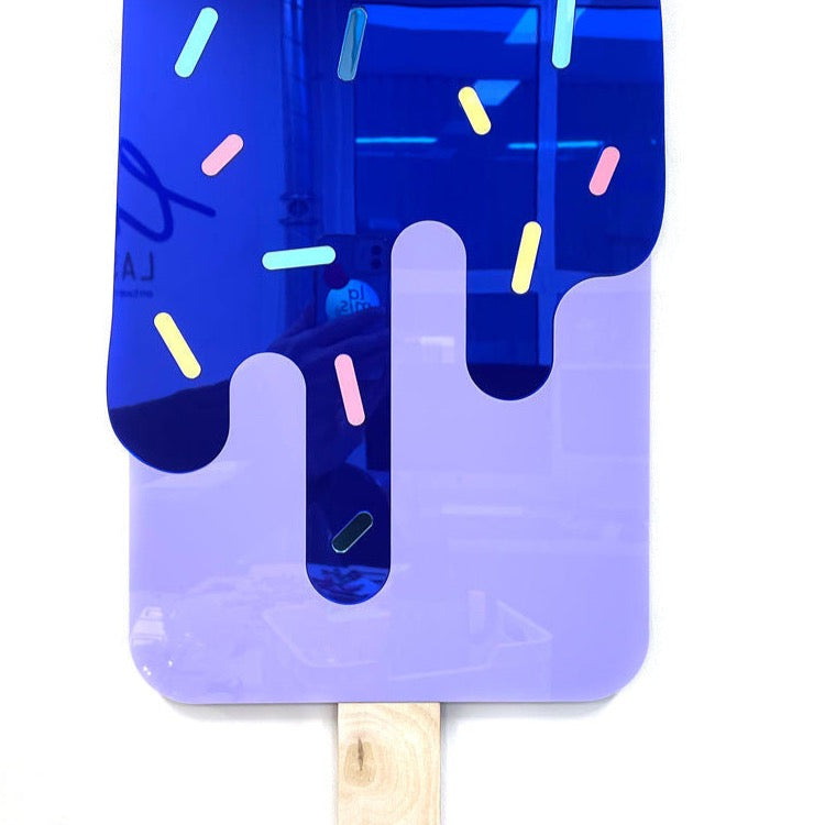 Spiegel "Ice Ice" Blau