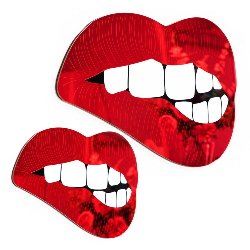 Spiegel "Mund Bite Me" XL