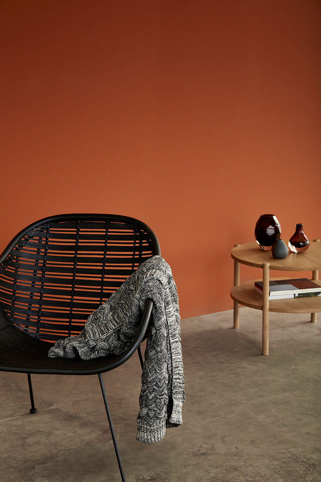 Vase "Facet" Burgundy Glas