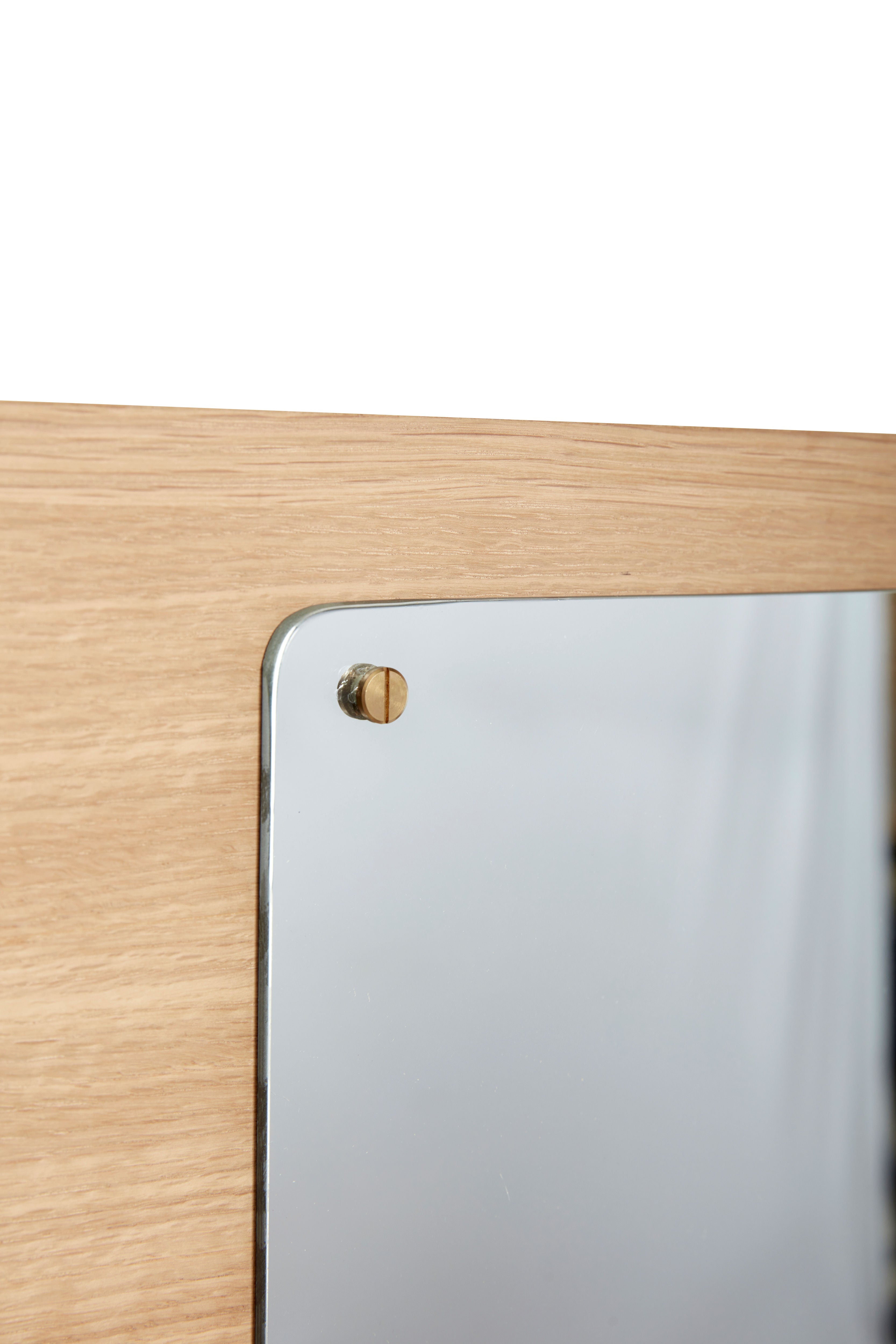 Mirror "Split" Magnet Natural Colors