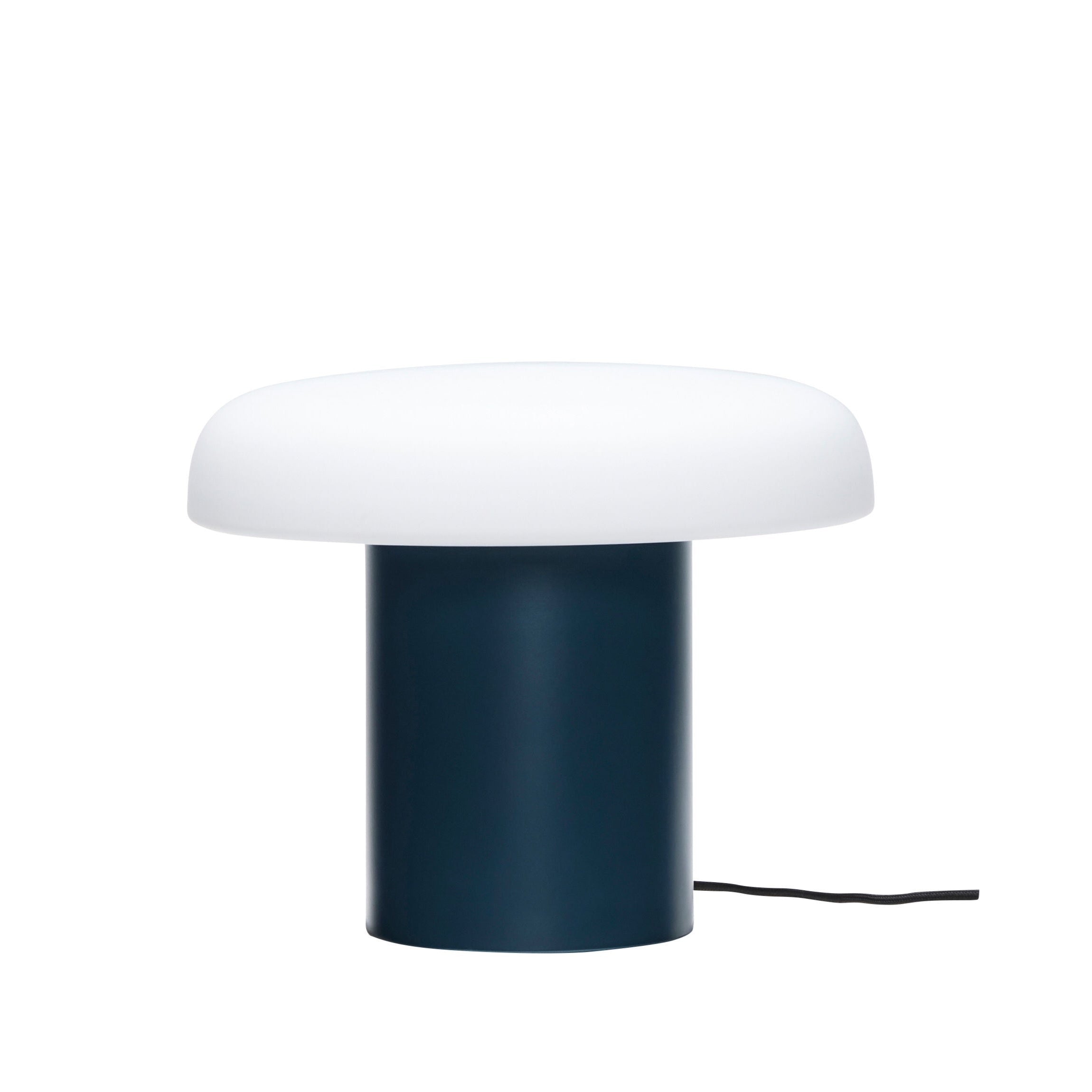 Ateliers Tischlampe Dunkelblau/Weiß Glas Eisen