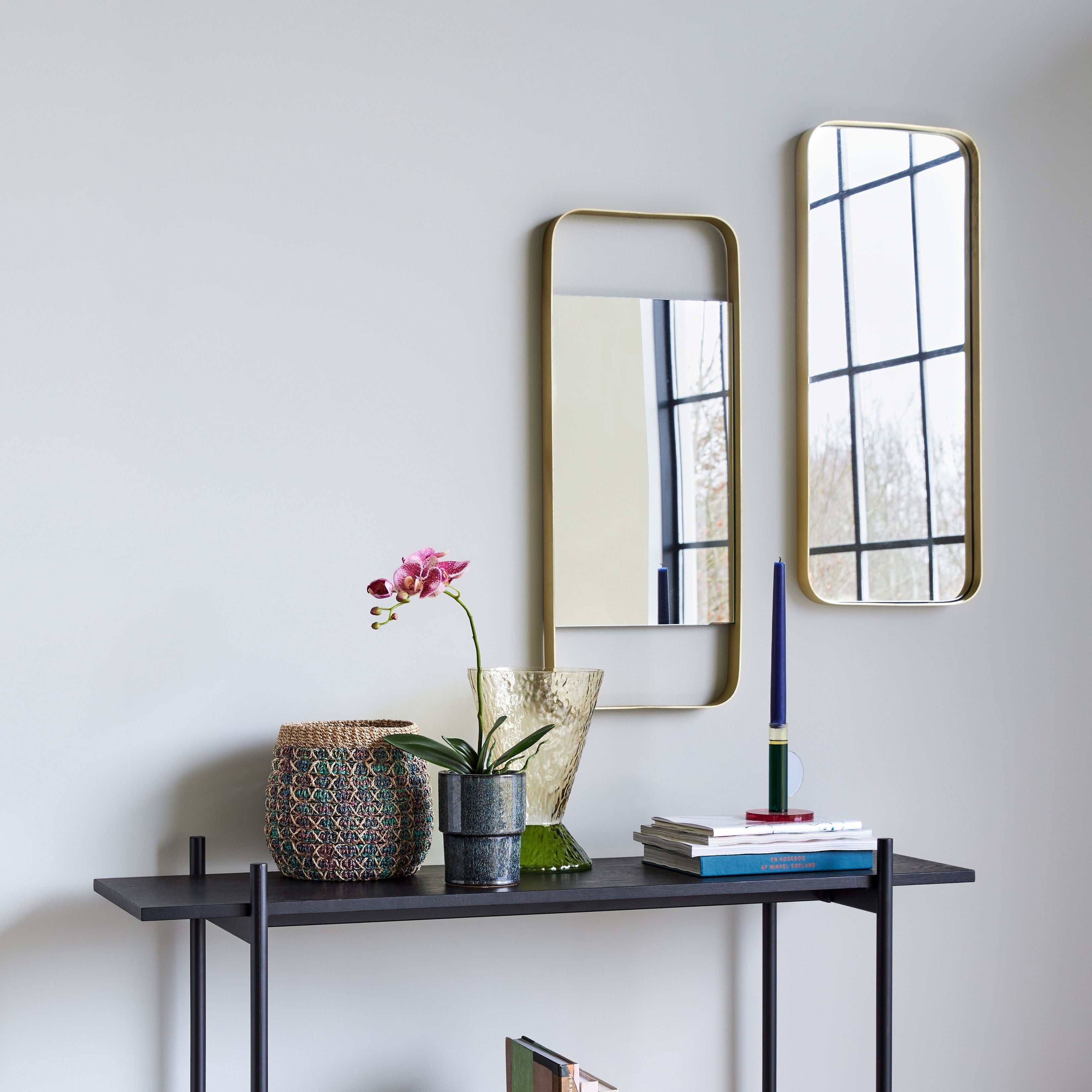 Wandspiegel "Regel" Small Messingfarben