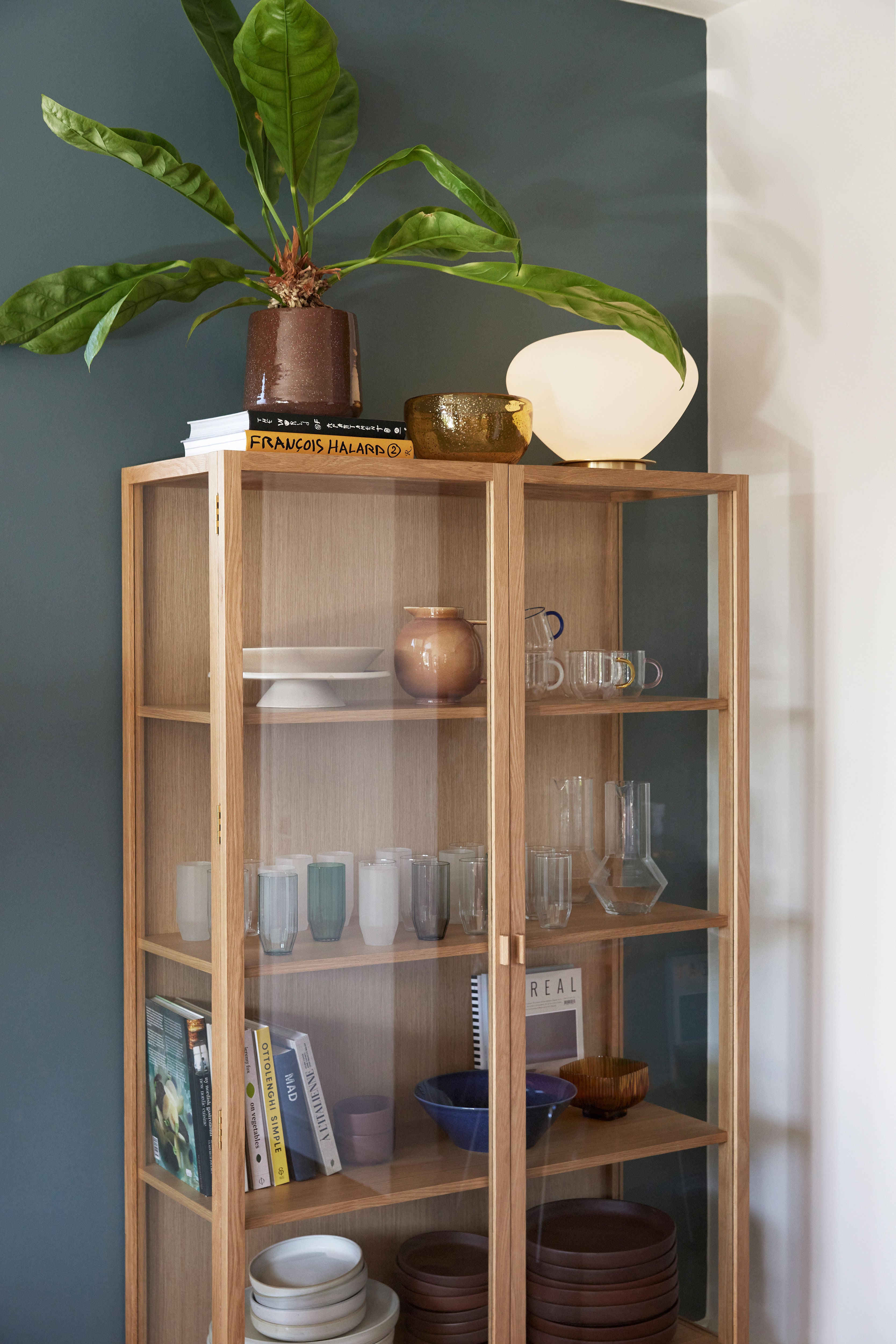 Table lamp "Bean" white gold