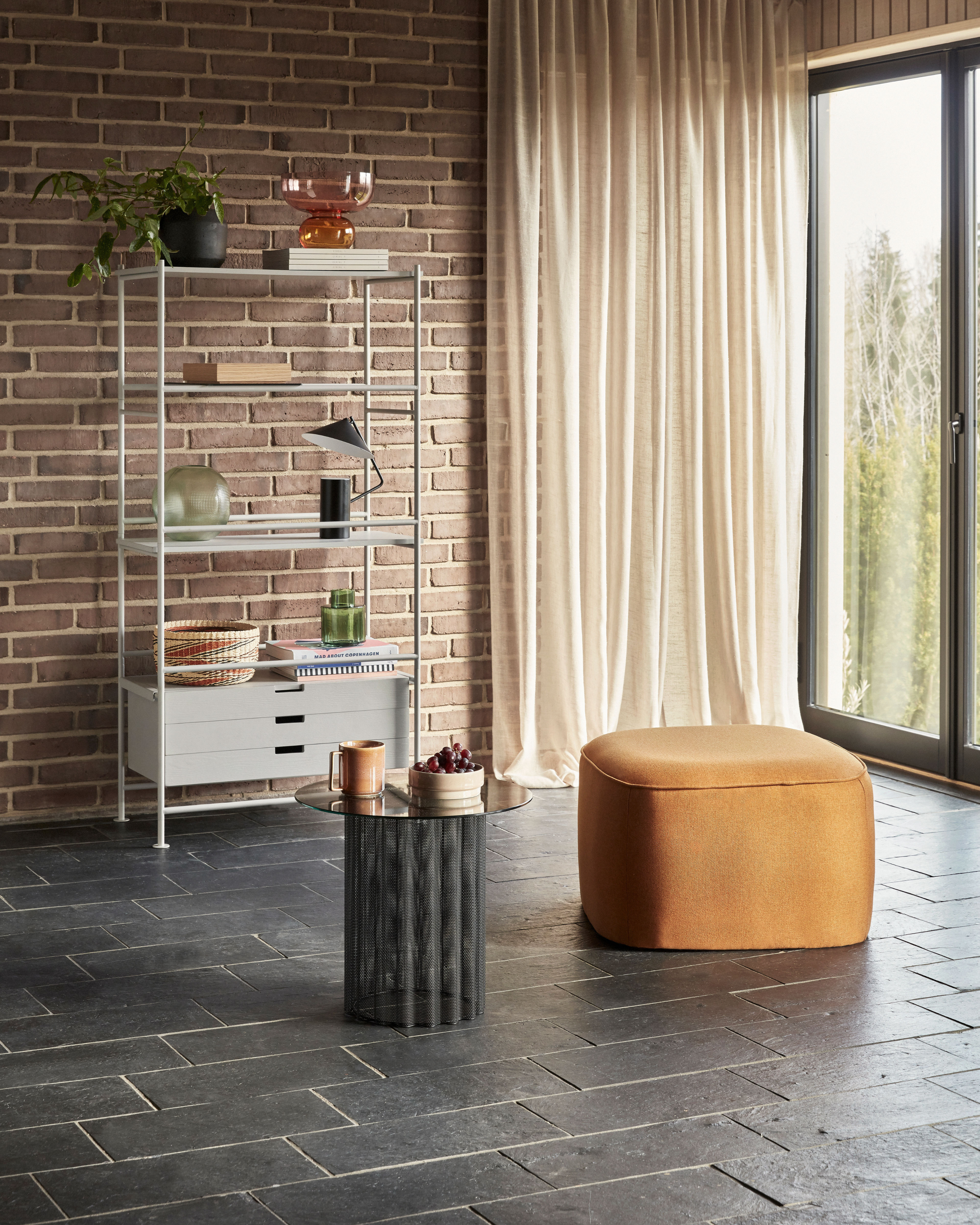 Beistelltisch "Flow" Schwarz Metall