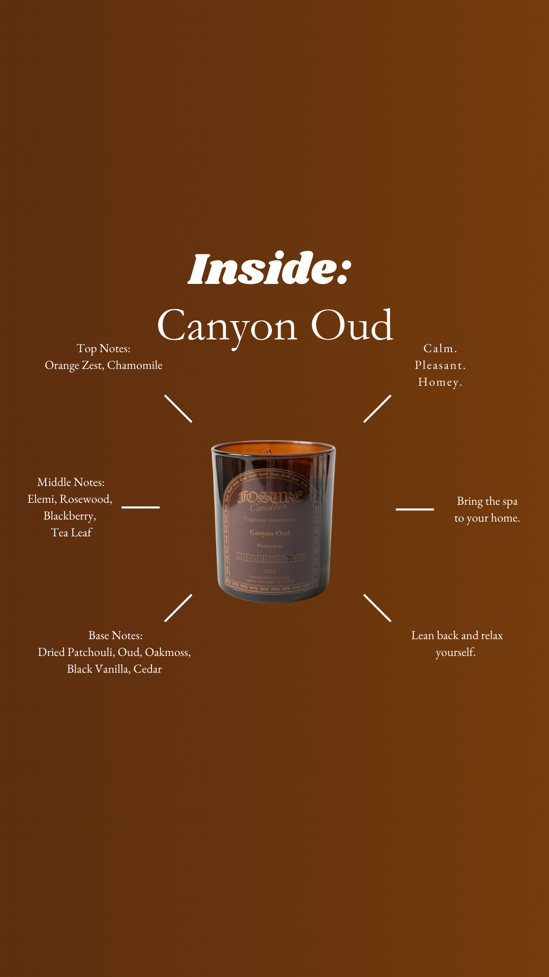 Scented candle "Canyon Oud"