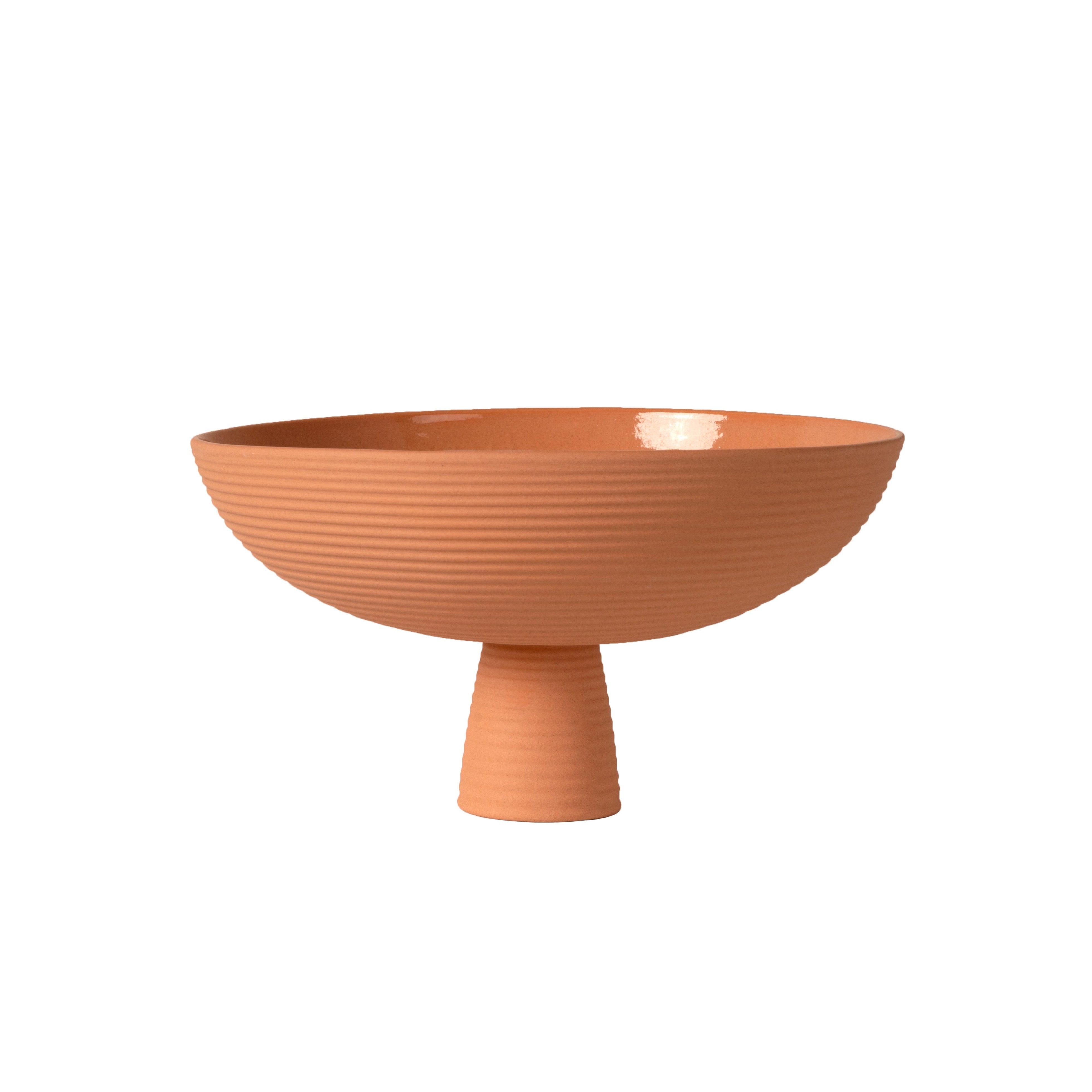 Bowl "Dais" Groß Pfirsich mit Sockel