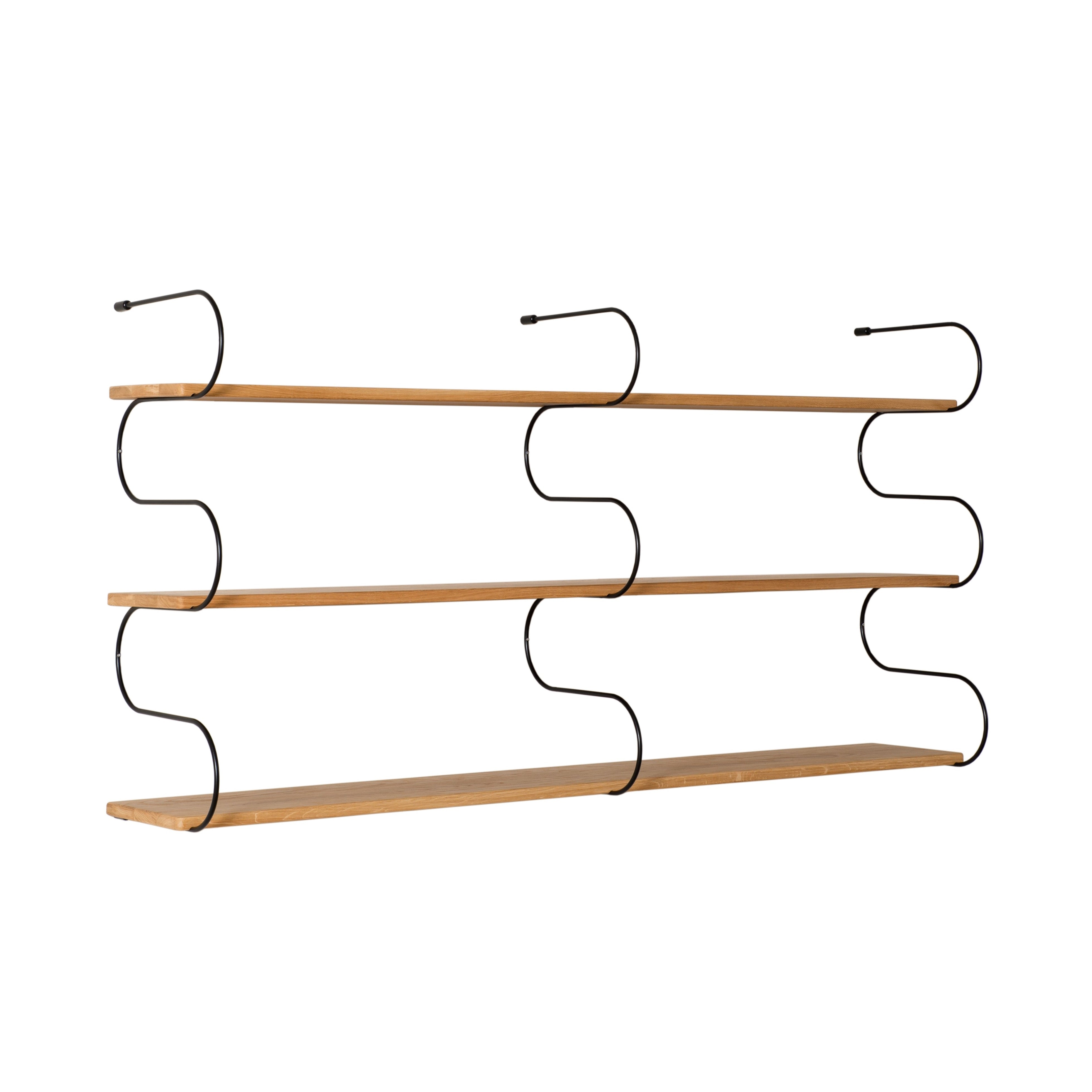 Regal "ONDA" Klein Doppelregal schwarz