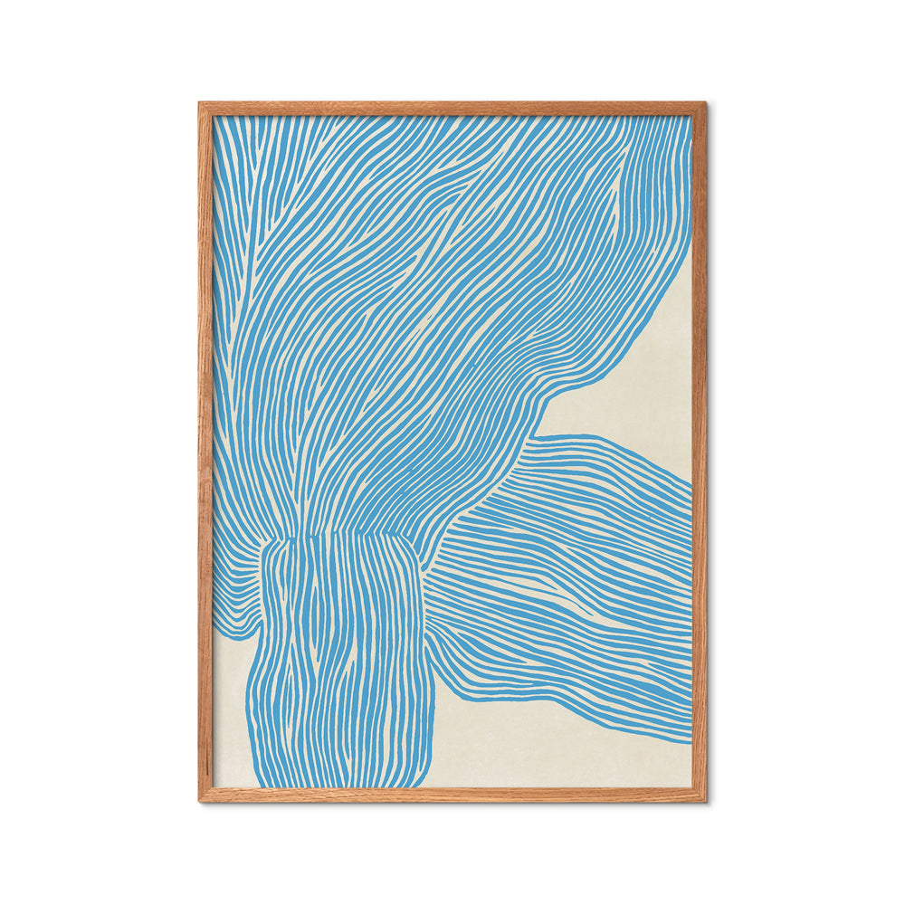Kunstdruck The Line - Blue