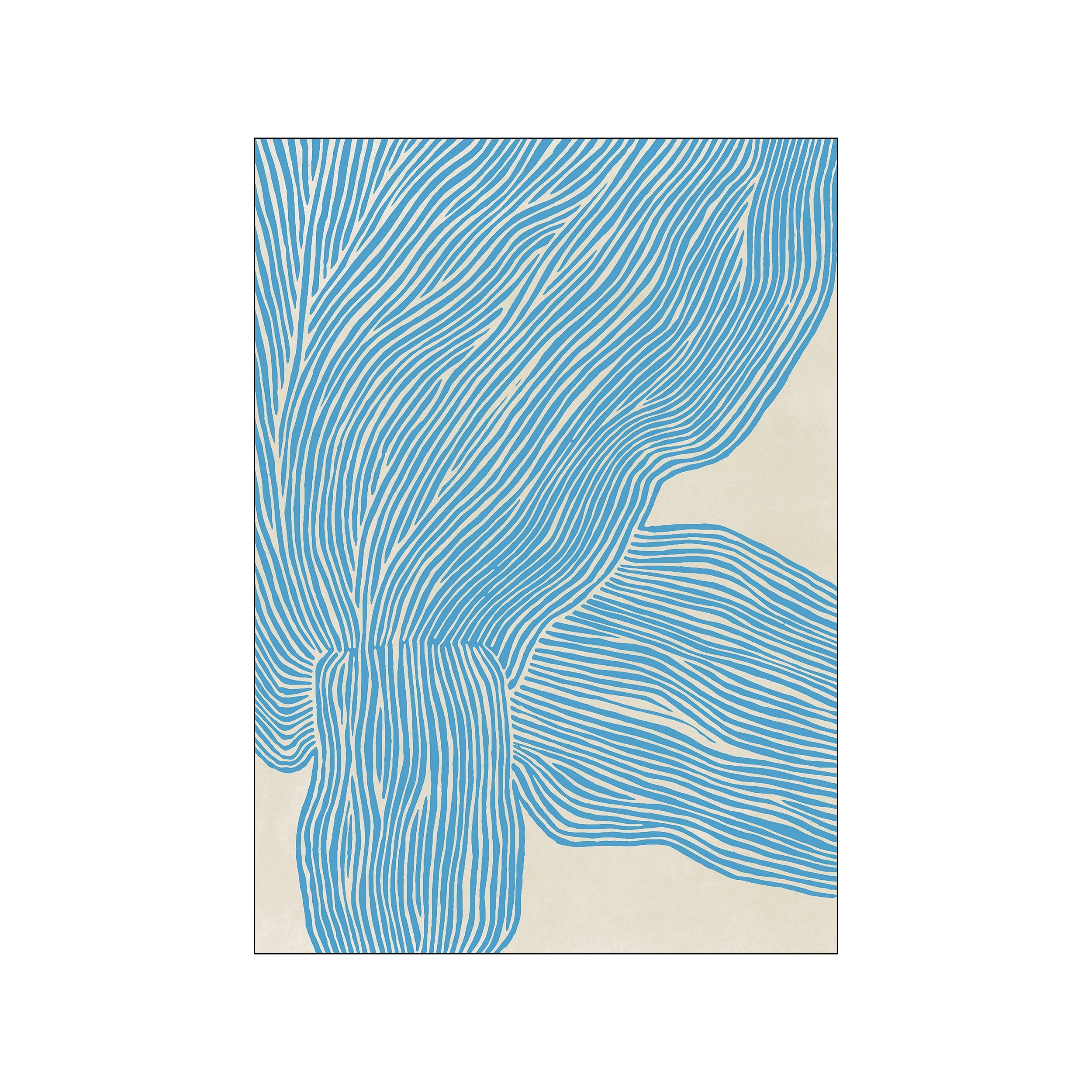 Kunstdruck The Line - Blue