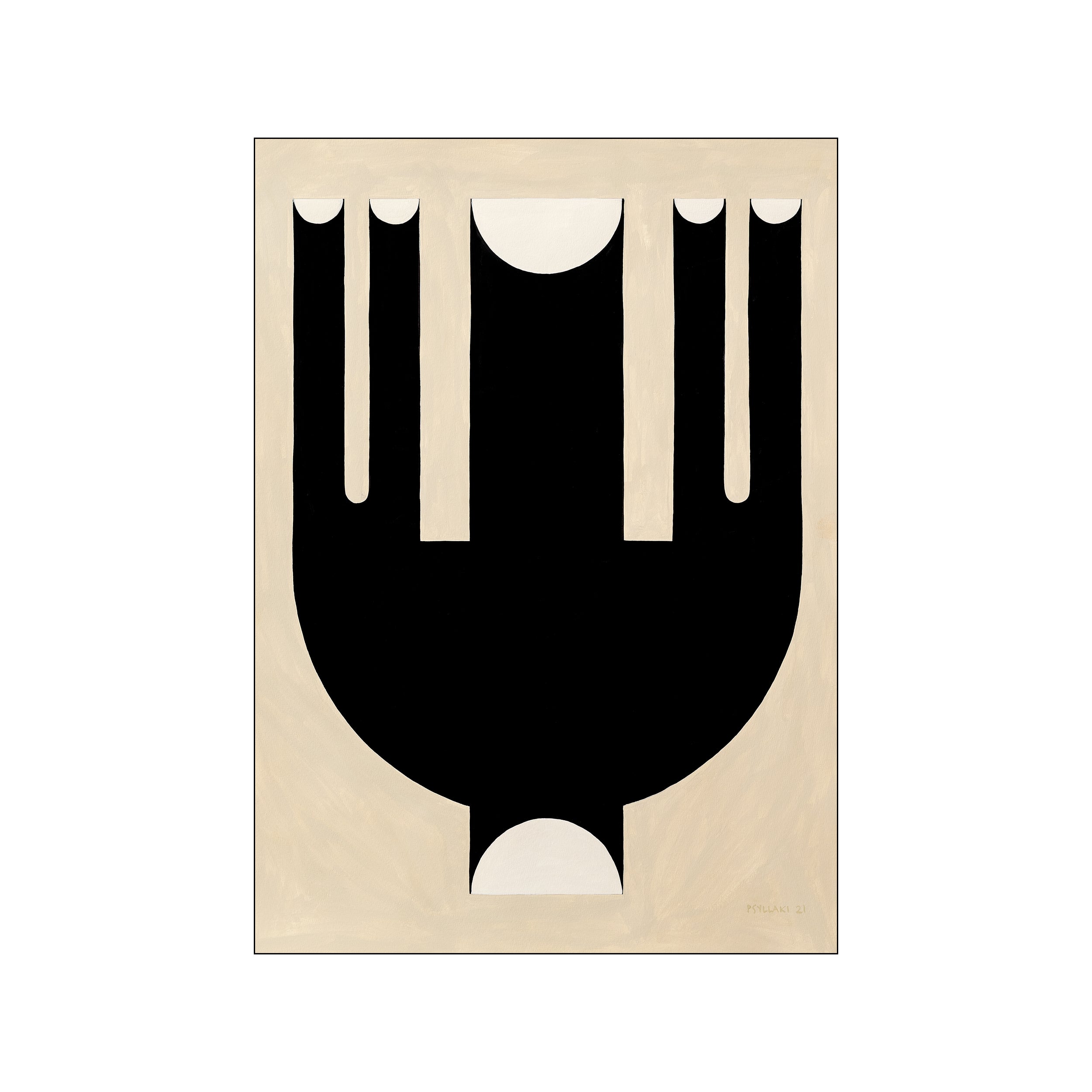 Kunstdruck Five Openings Vase