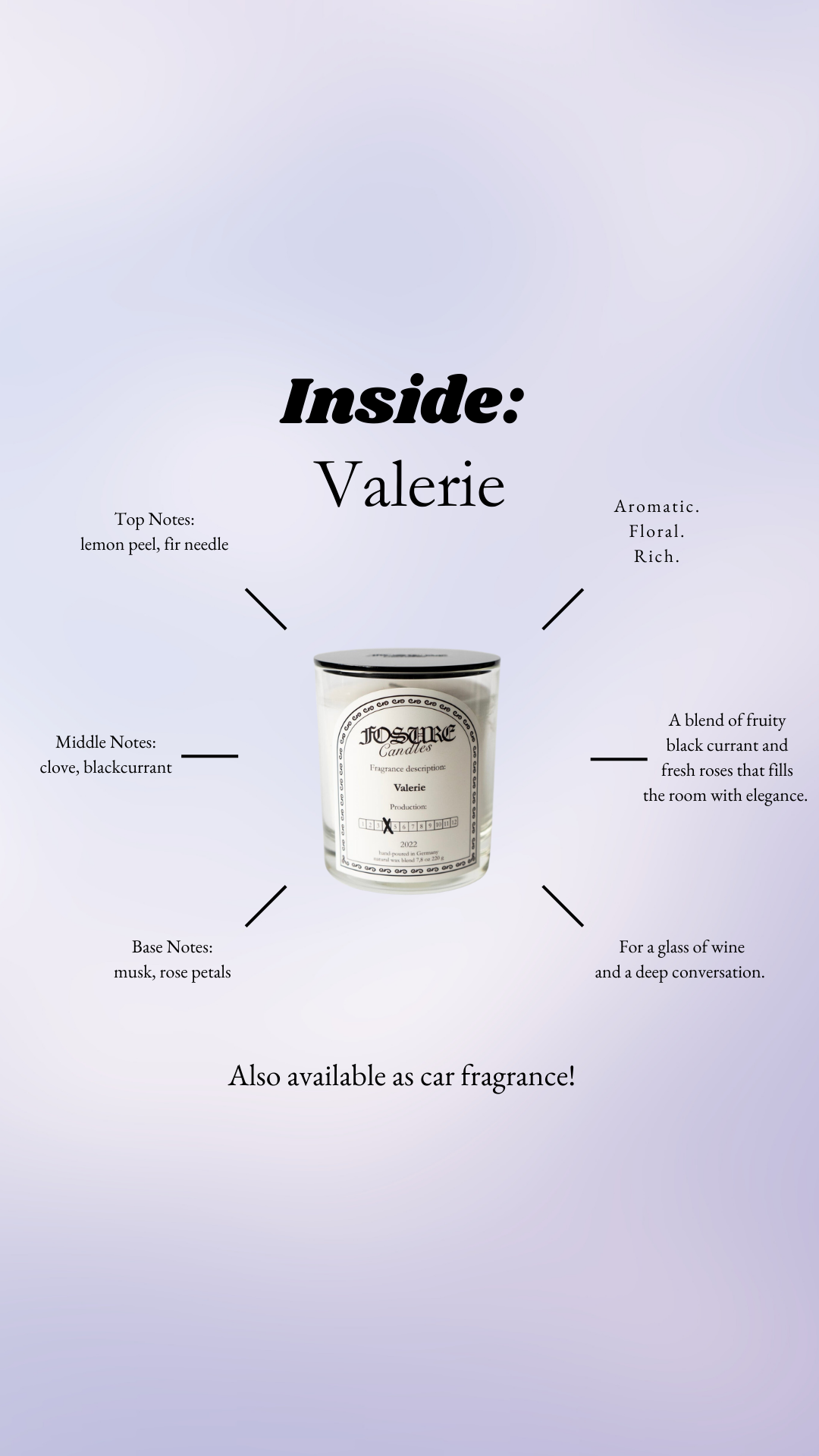 Scented candles 3 mini candles set