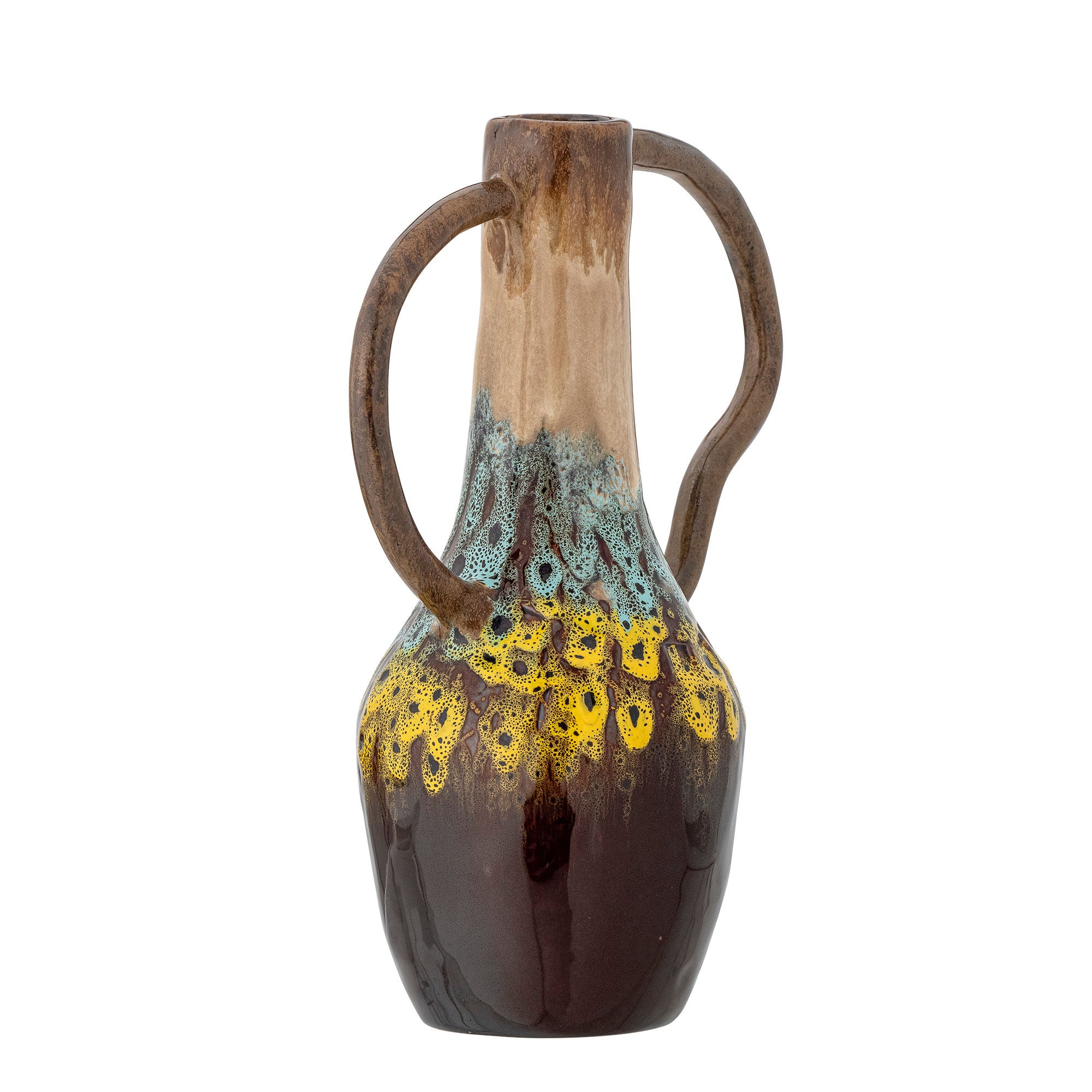 Vase "Mahnoor" Braun Steingut