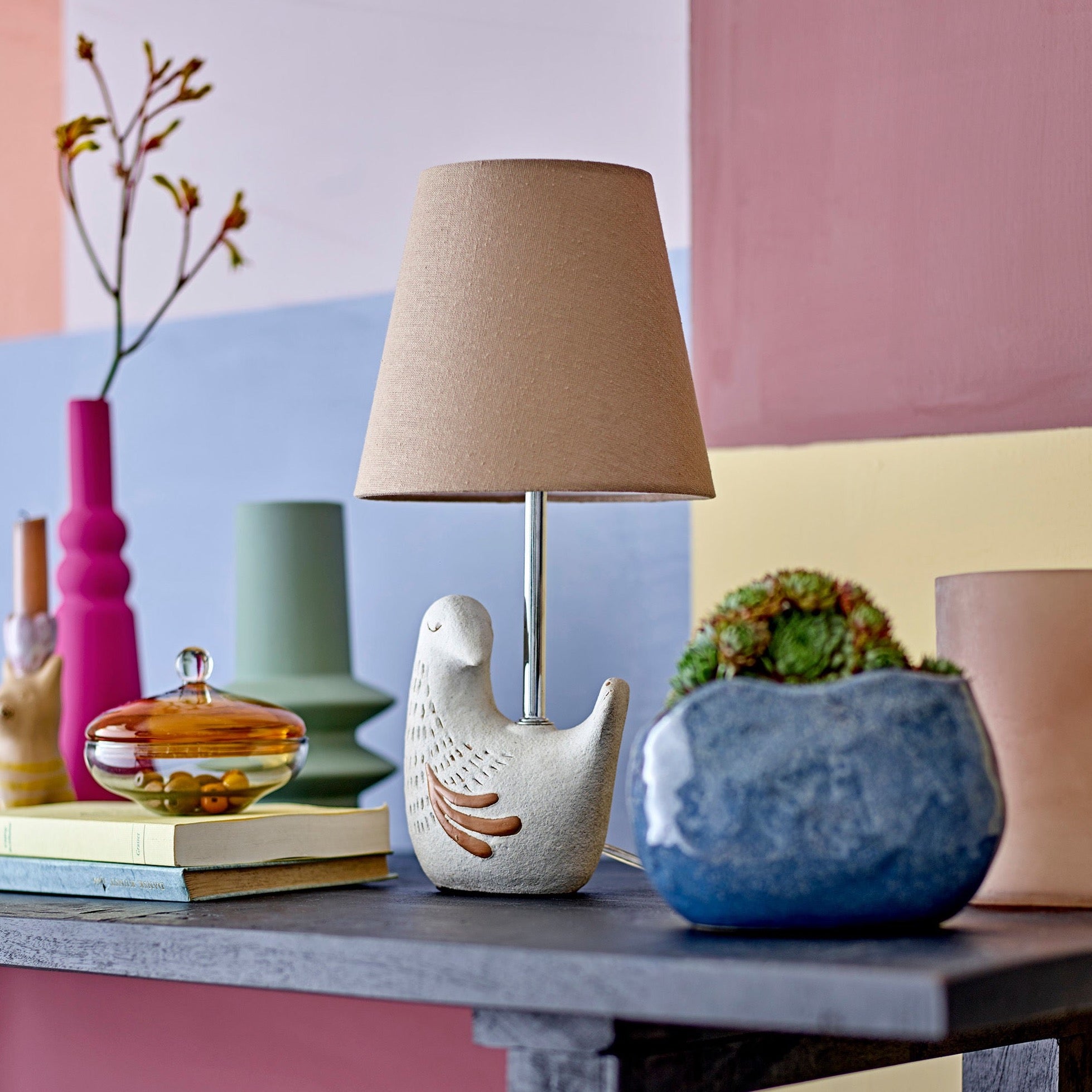 Kylie Tischlampe, Natur, Steingut