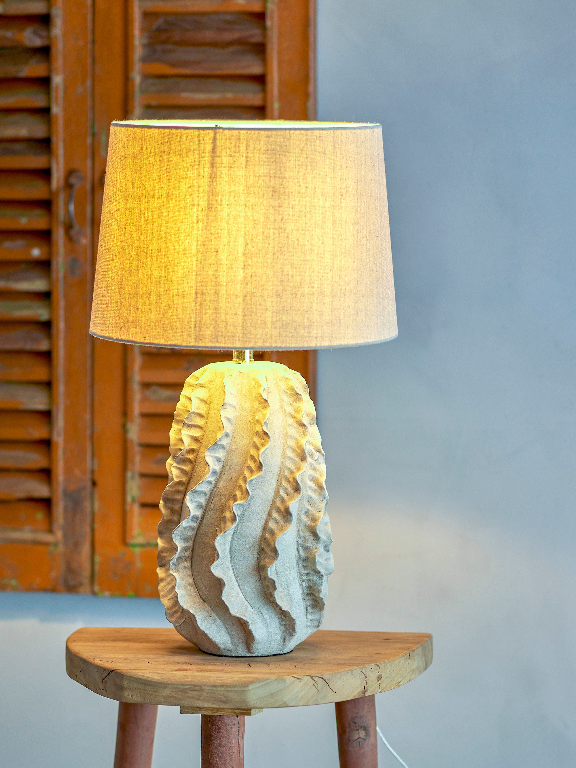 Table lamp "Natika" natural stoneware