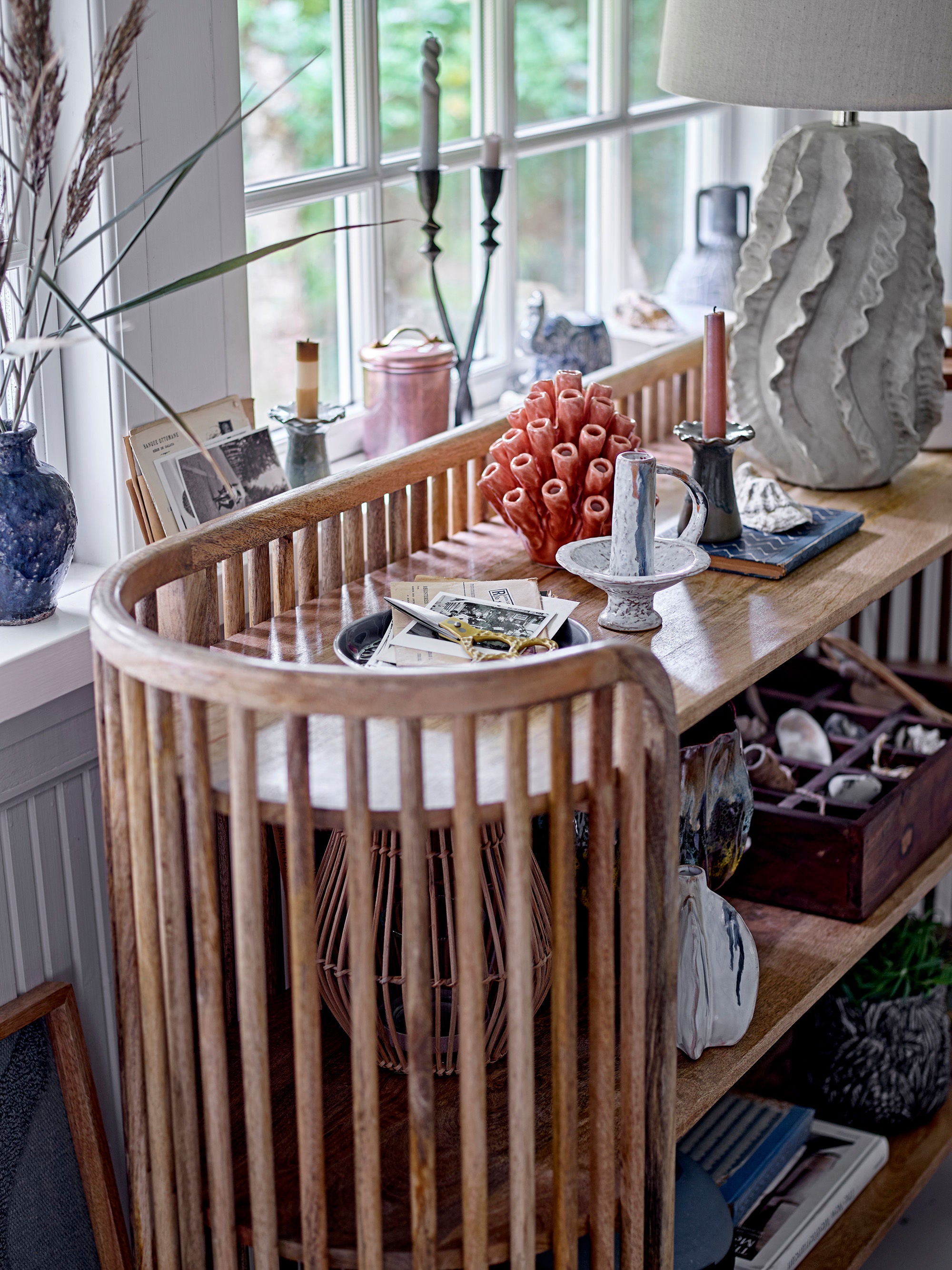 Table lamp "Natika" natural stoneware