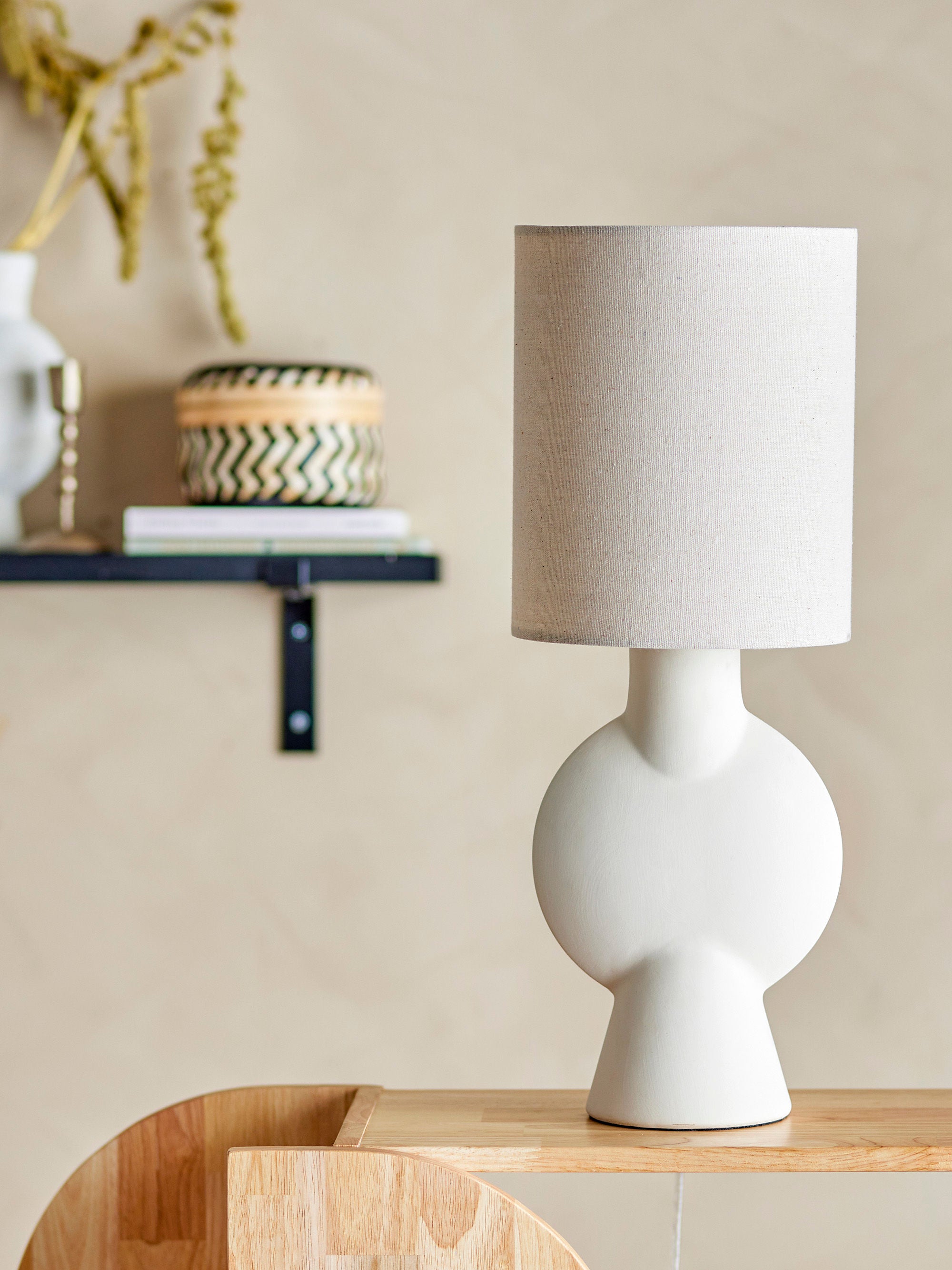 Table lamp "Sergio" natural stoneware