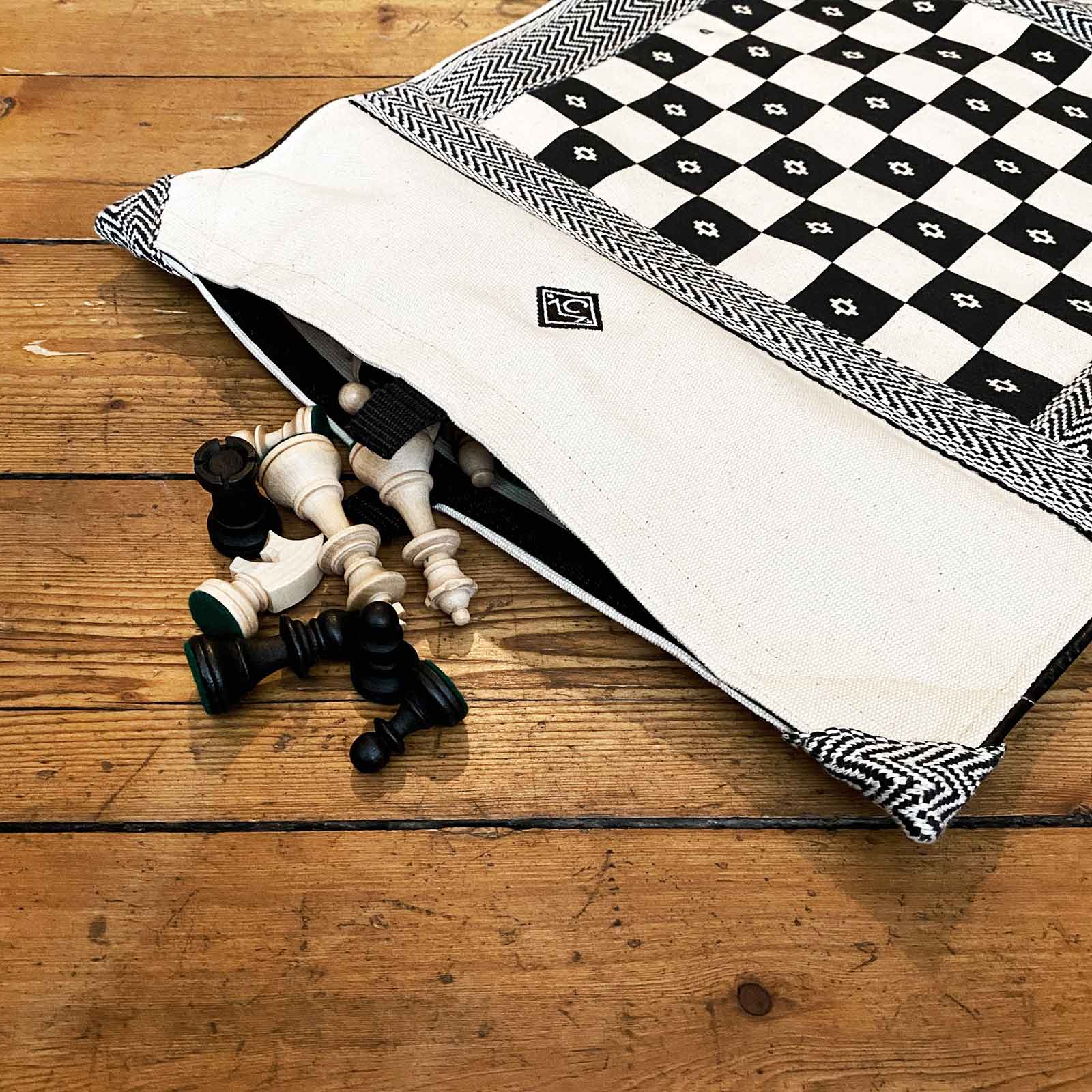 Schachspiel "ChezzMatazz" Ocker Cyan