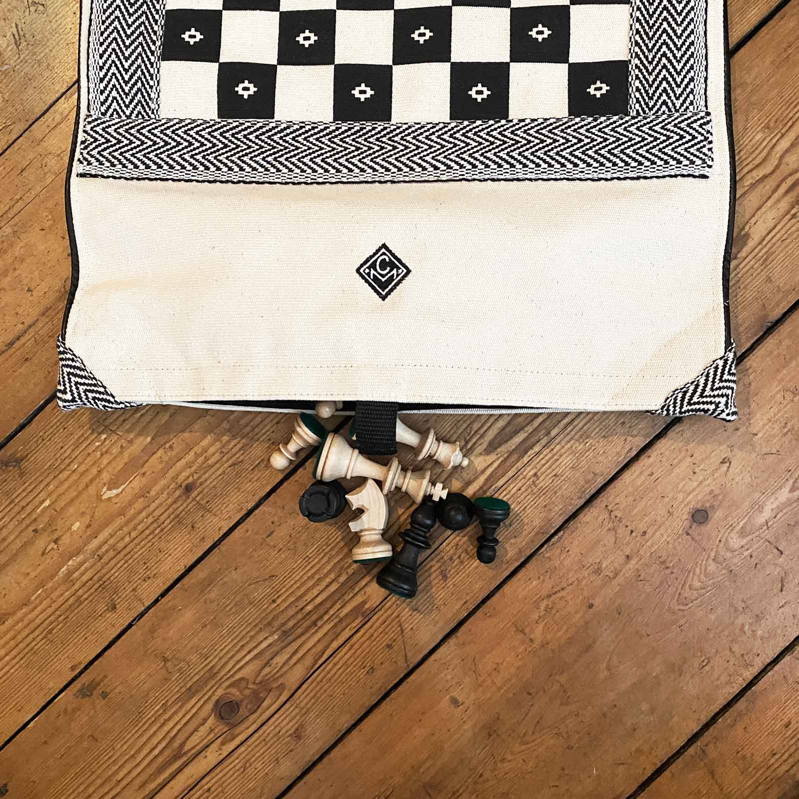 Schachspiel "ChezzMatazz" Ocker Cyan