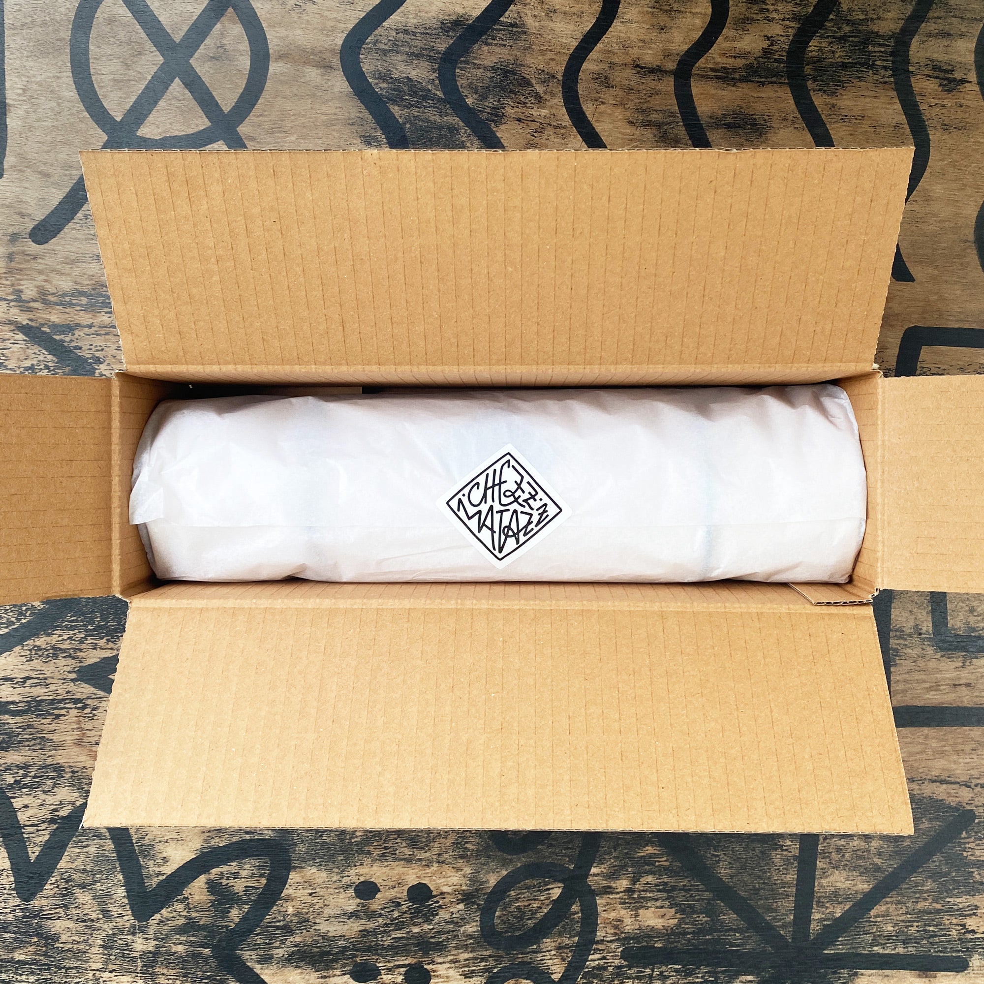 Schachspiel "ChezzMatazz" Ocker Cyan