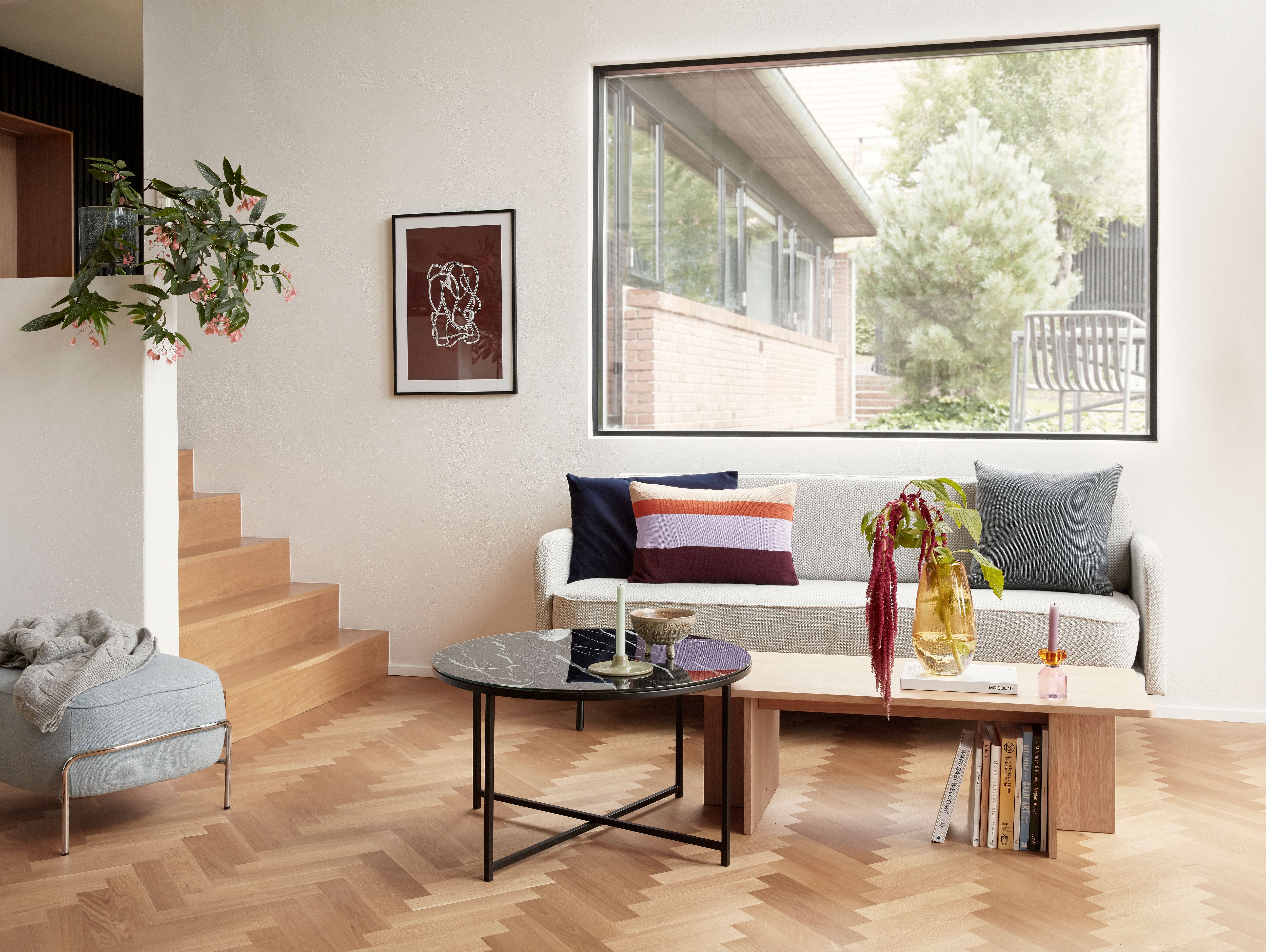 Kerzenhalter "Gem" Orange/Rosa Glas