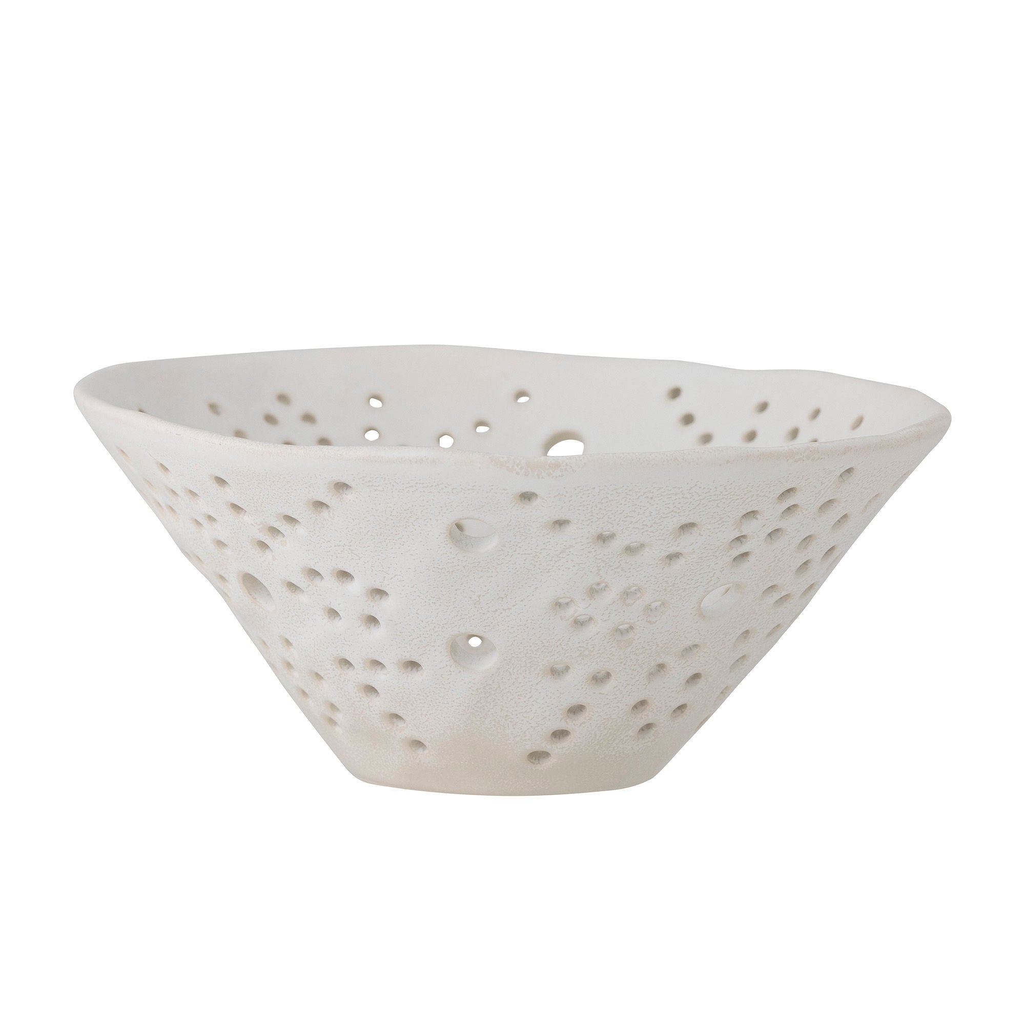 Bowl "Dalena" decoration white stoneware