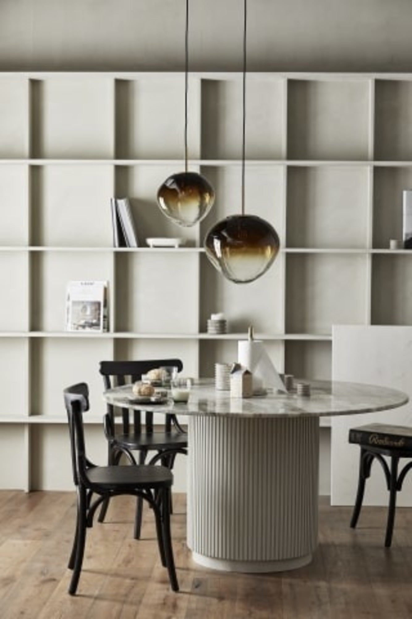 Hängelampe "EDFU" L Braun