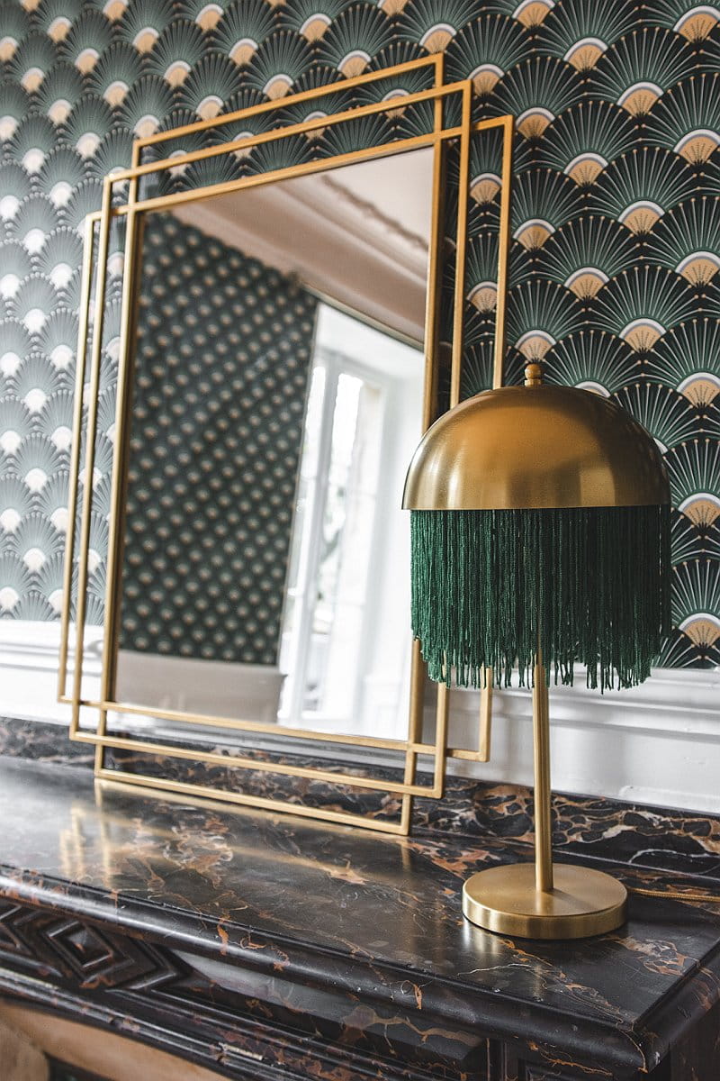 Spiegel "SQUARE" Rechteckig Messing finish