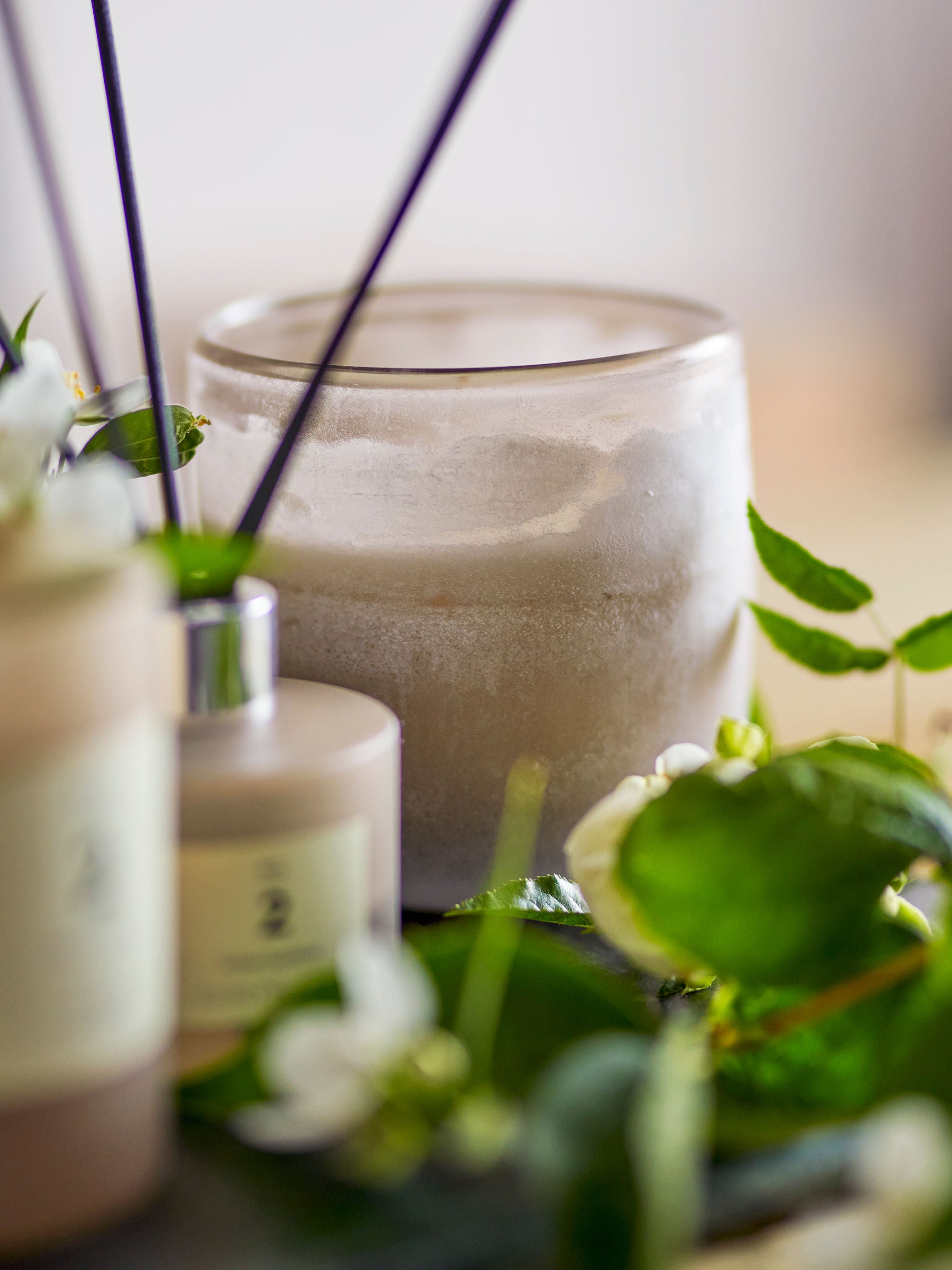 Duftkerze NO. 2 "Grün Gardenia" Rose Natürliches Wachs