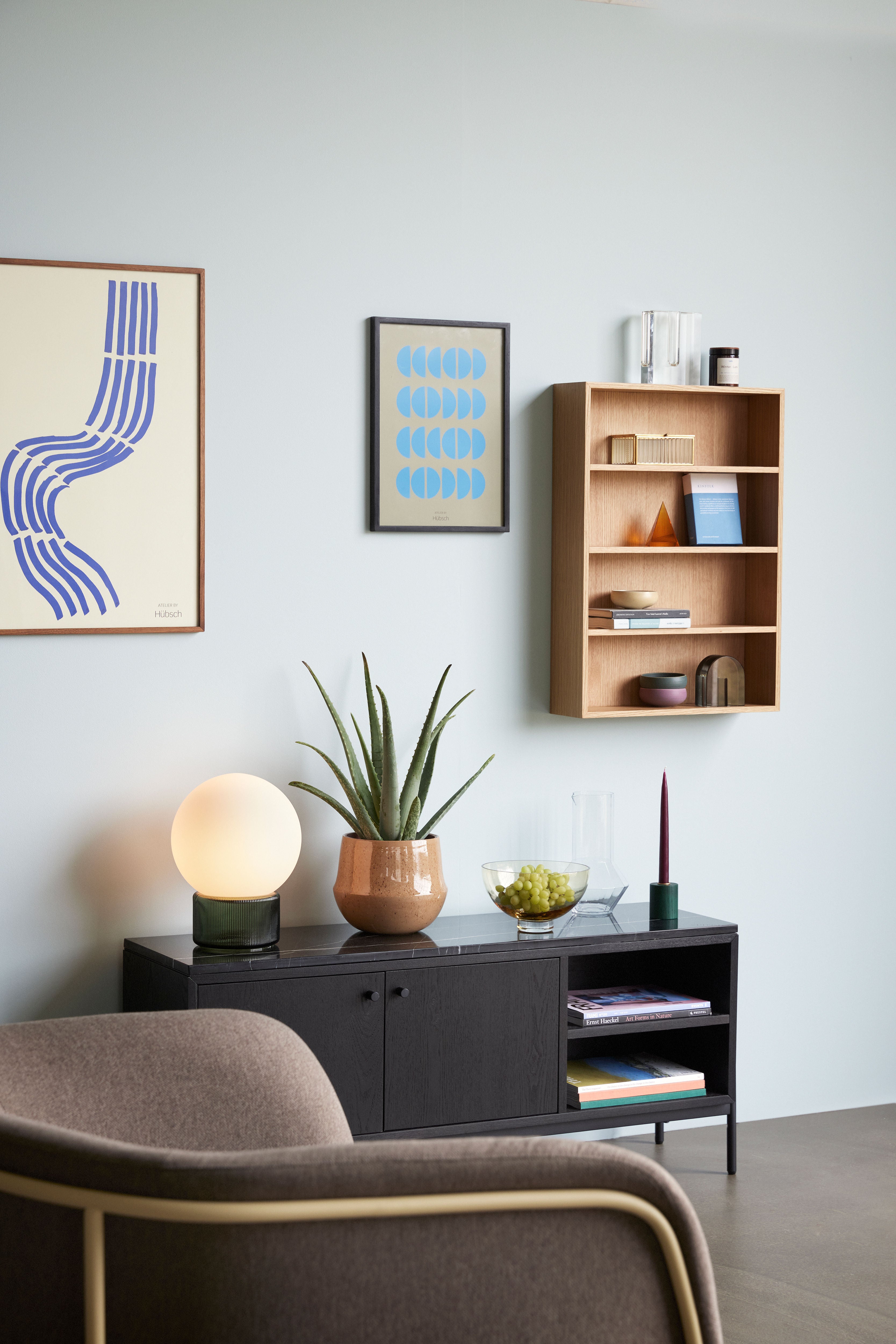 Sideboard "Nobu" Schrank Schwarz