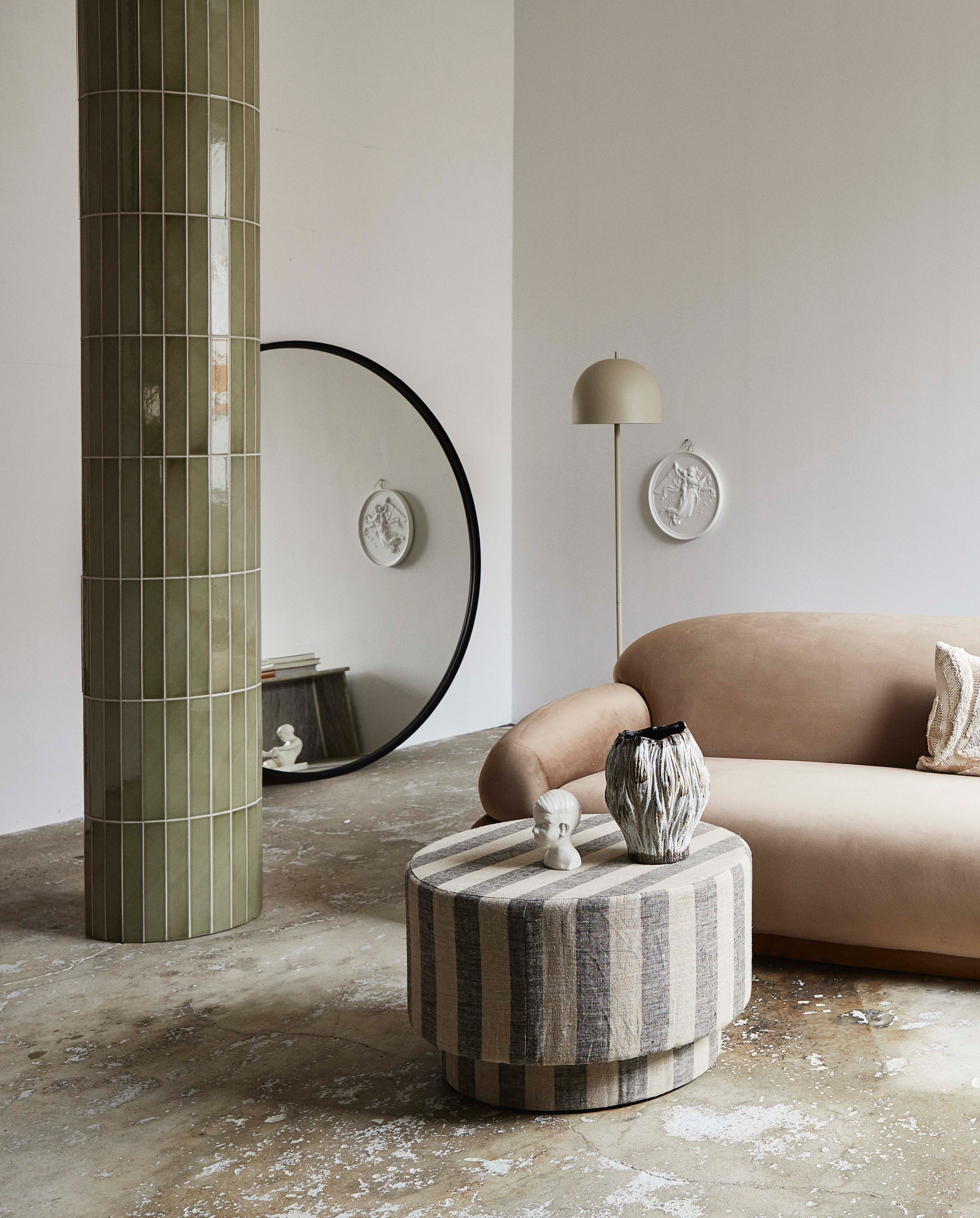 Pouf "LADOGA" Gestreift