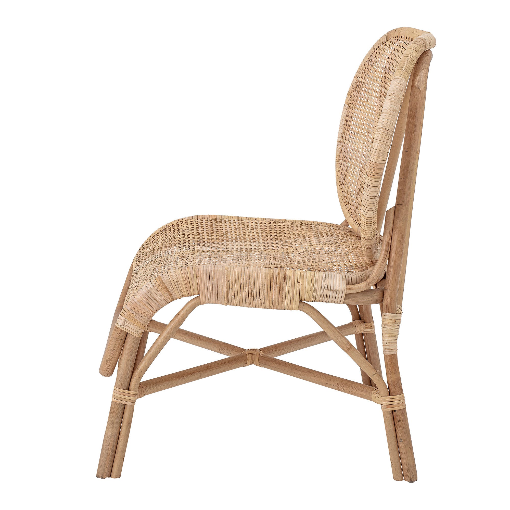 Lounge chair "Roses" natural rattan