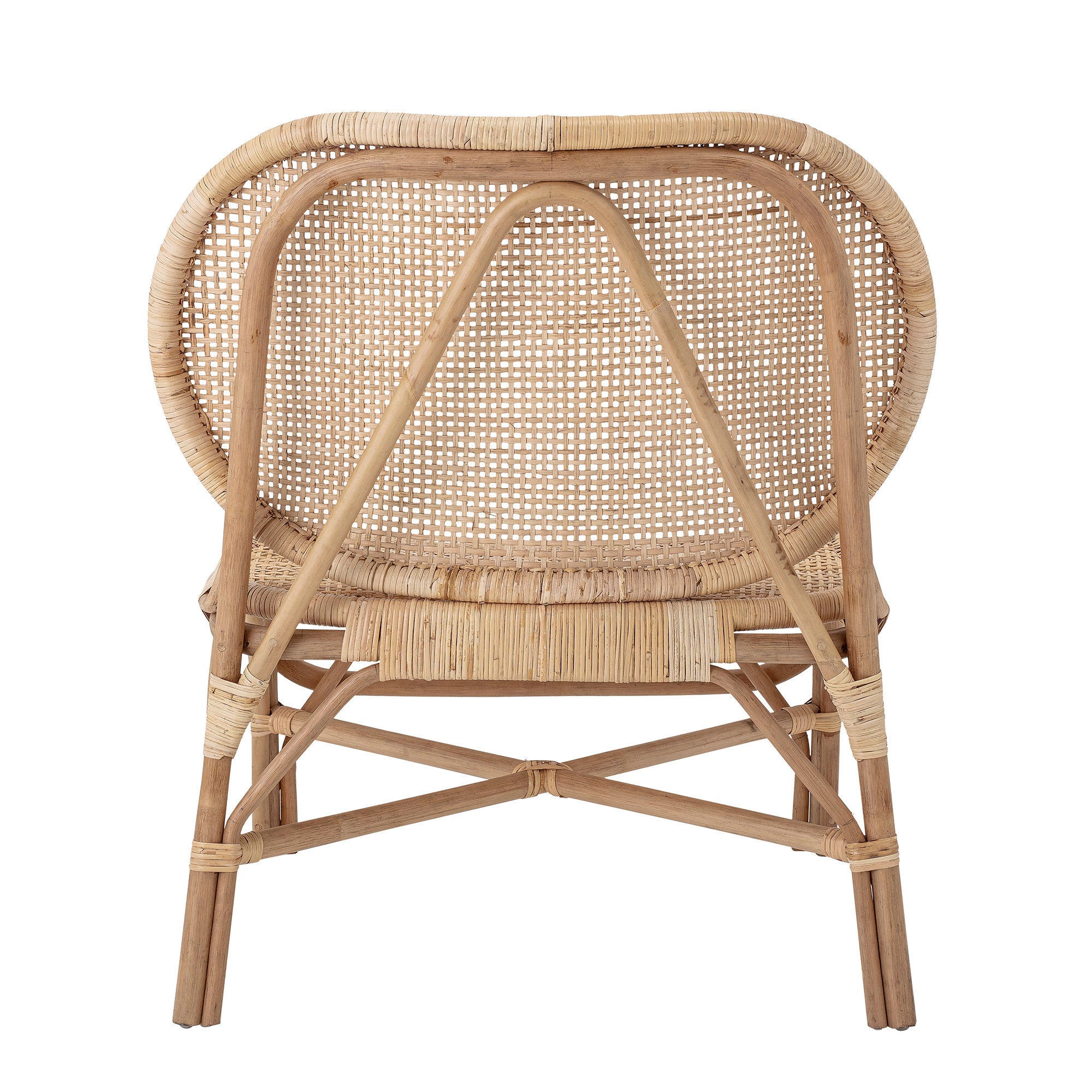 Lounge chair "Roses" natural rattan