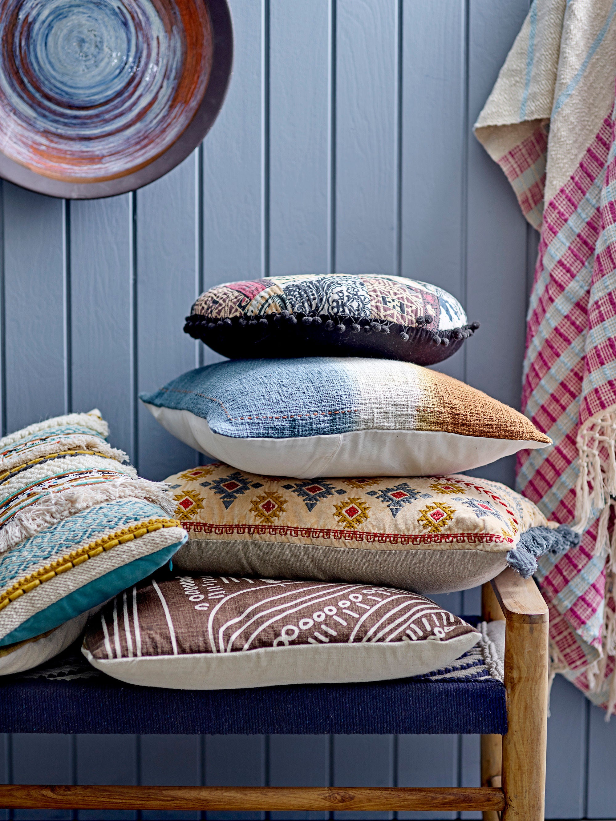 Kissen "Romir" Braun Baumwolle