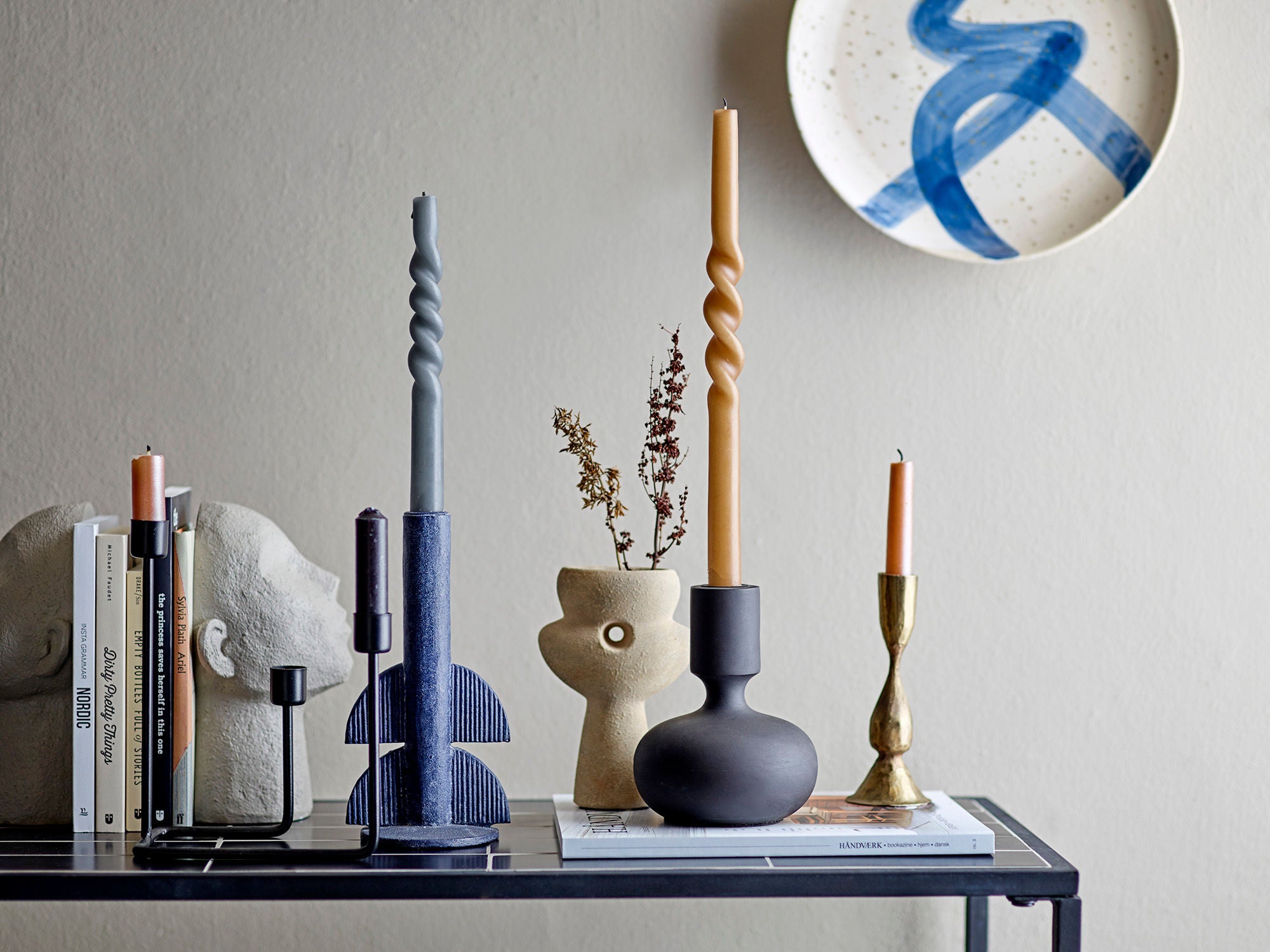 Wall decoration "Ozcar" blue stoneware