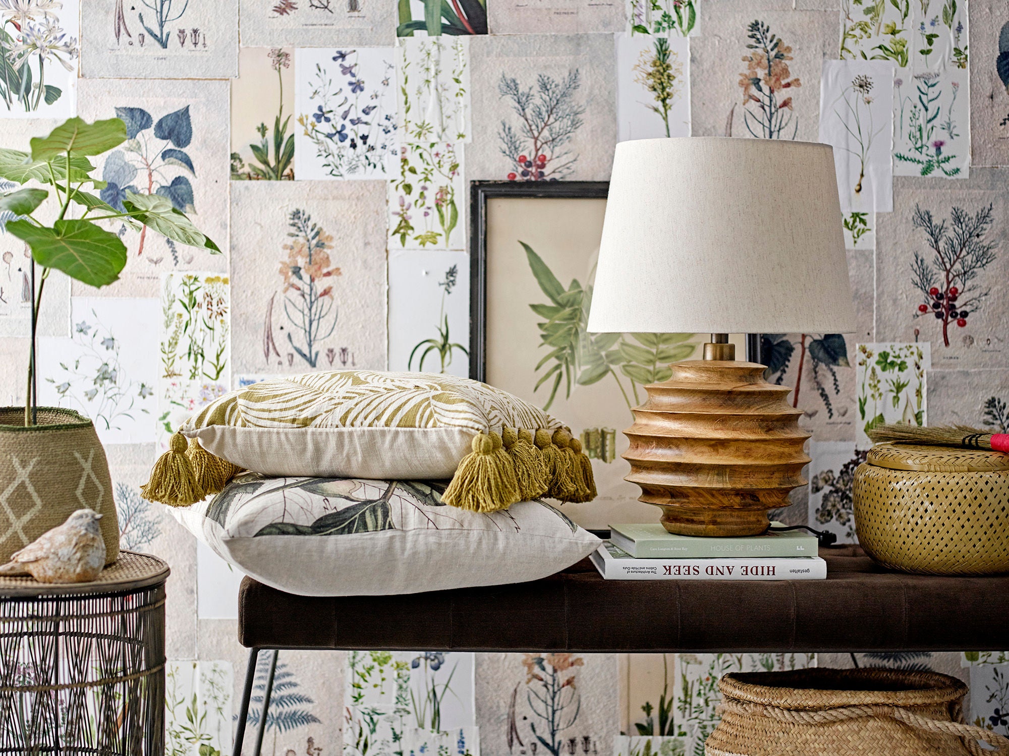 Cushion "Isser" yellow cotton