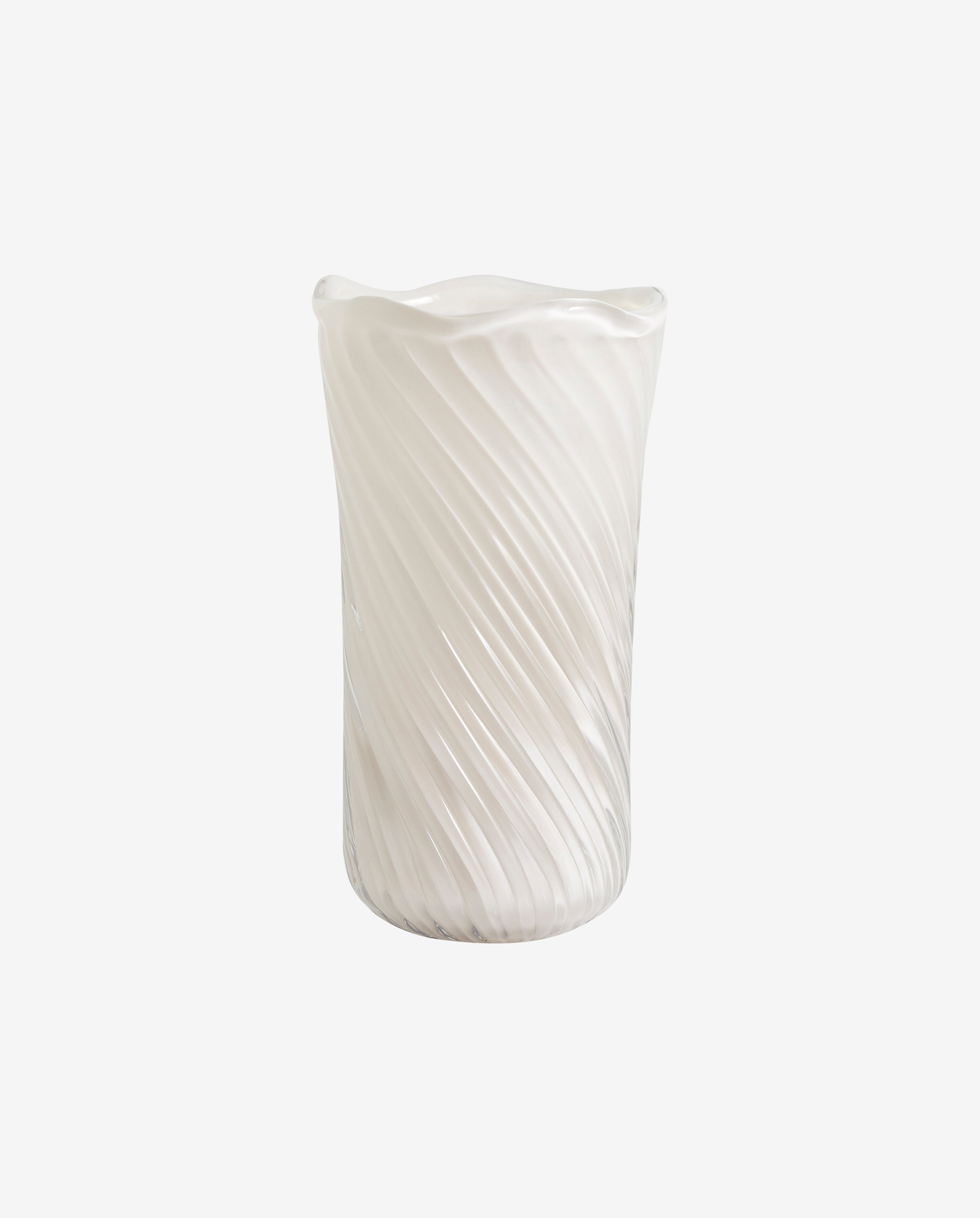 Glasvase "HELLE" Vase Off white