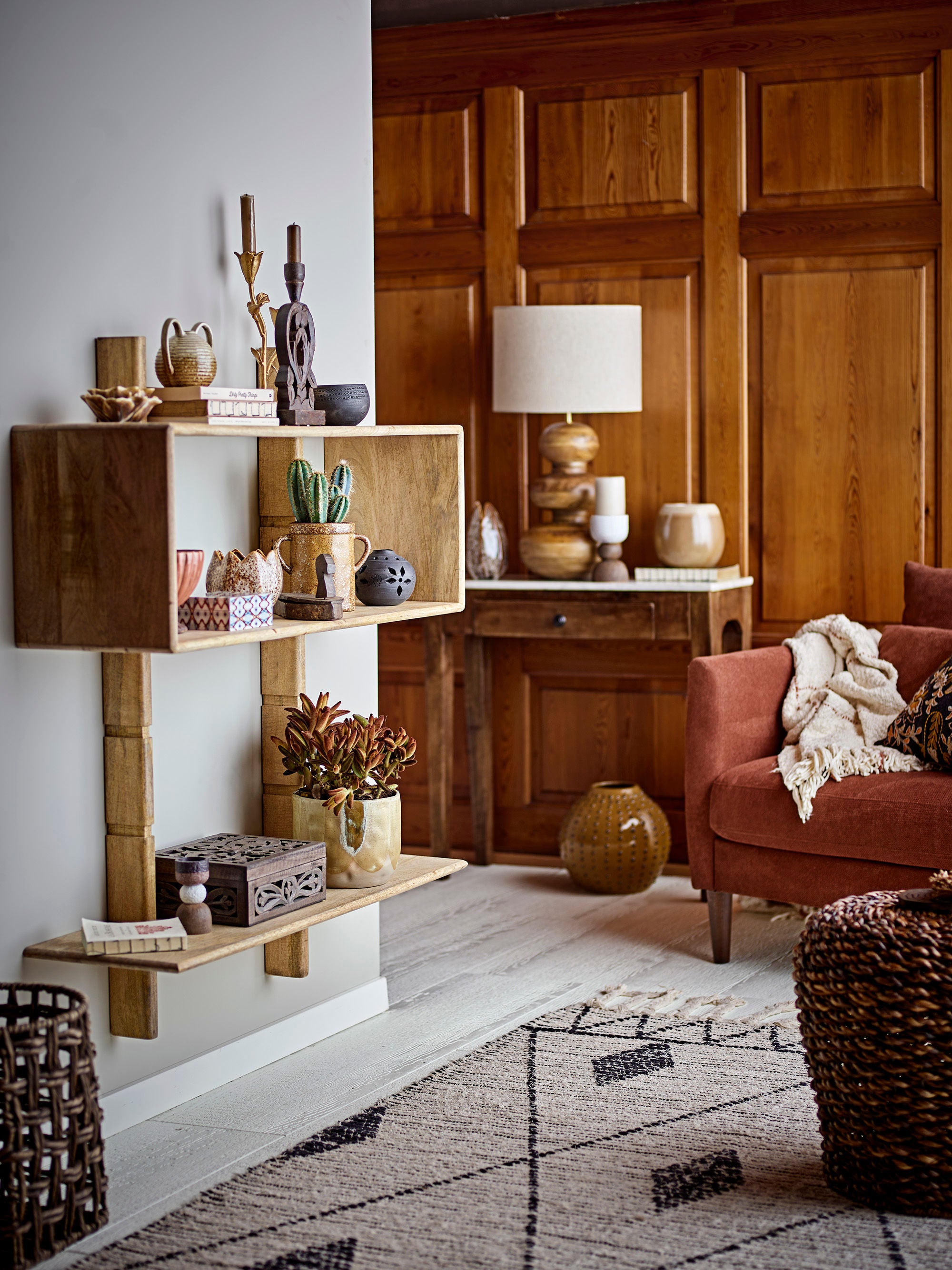 Teppich "Yuki" Natur Baumwolle