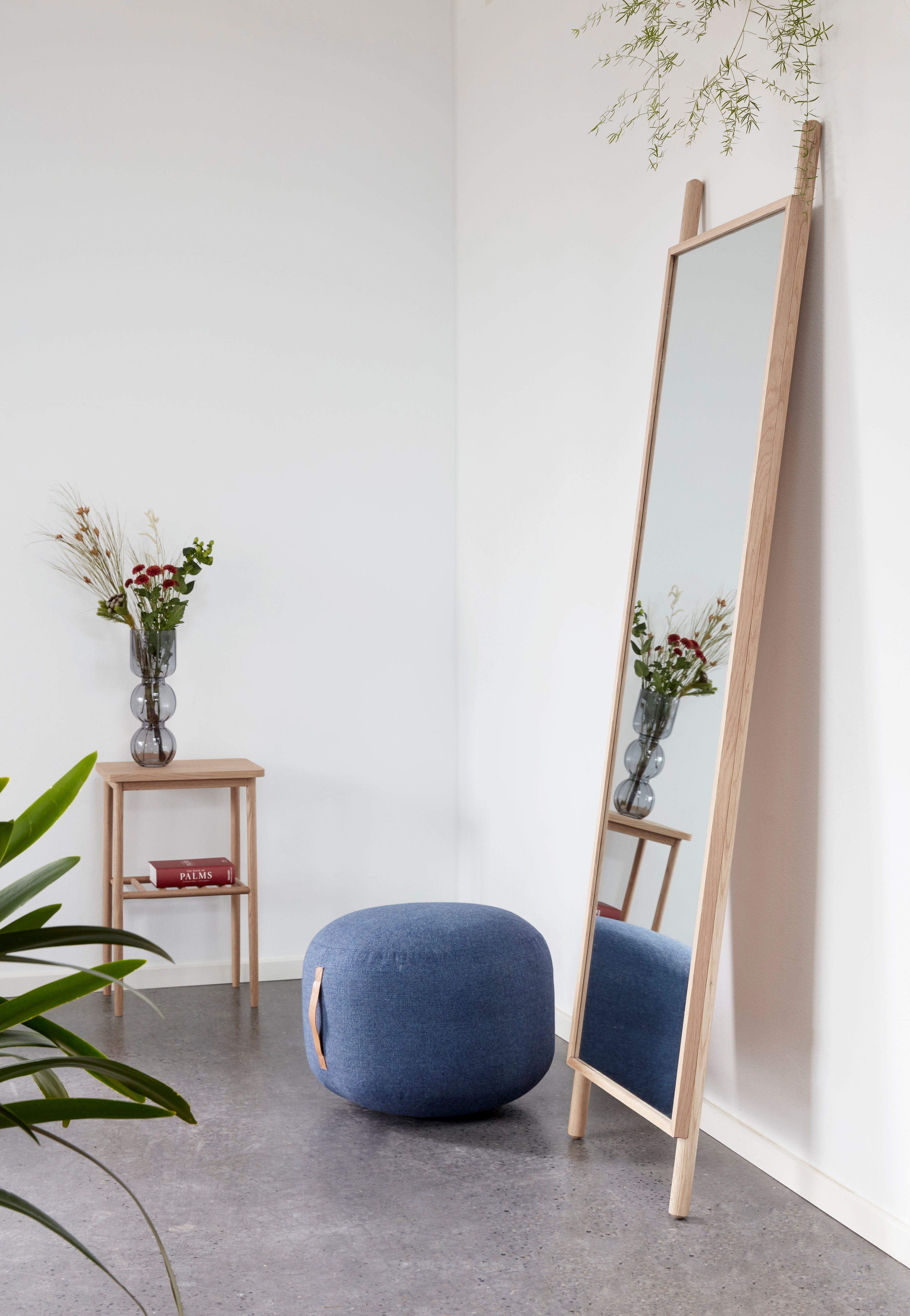Standspiegel "Lean" Naturfarben