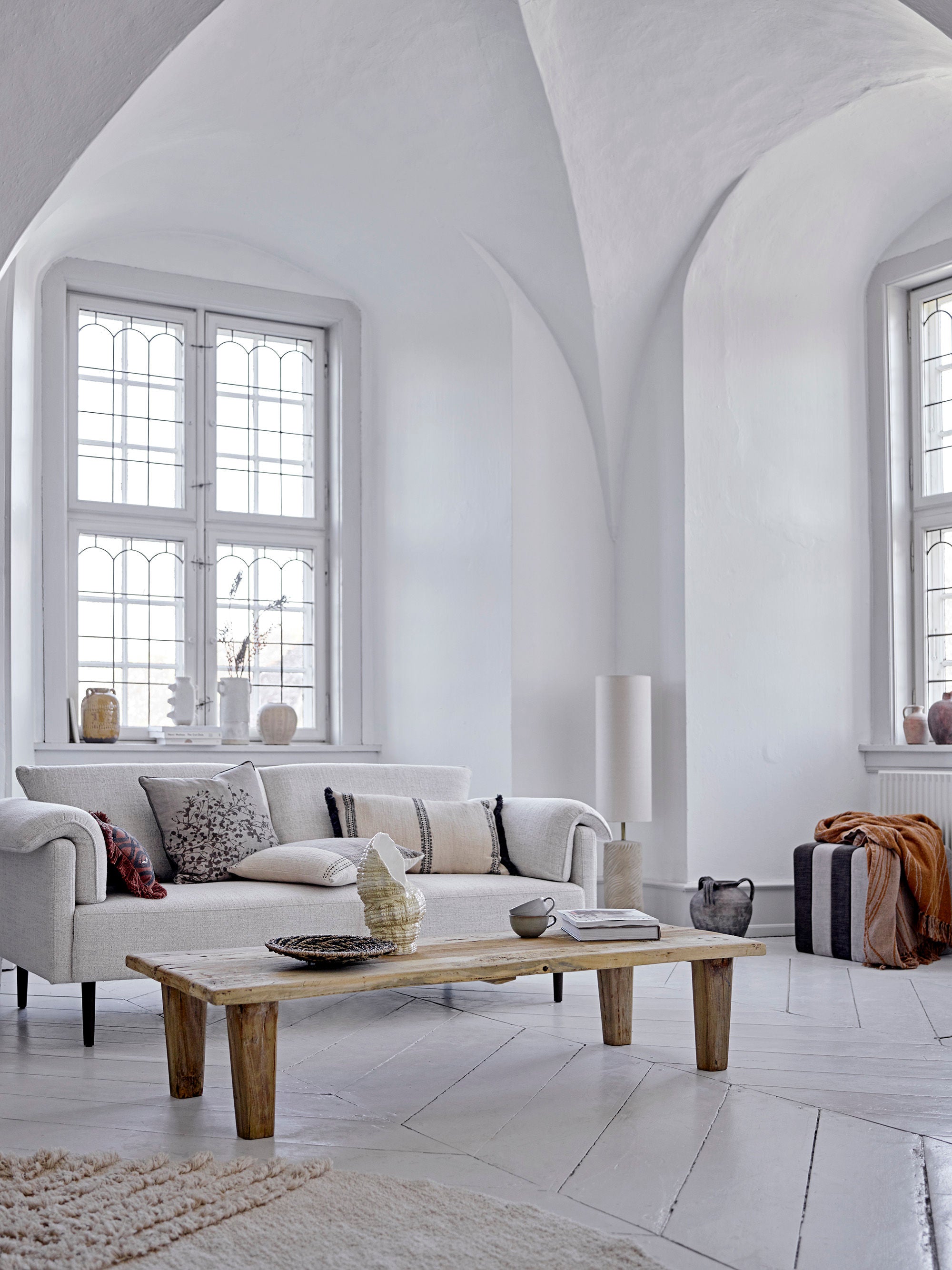 Cushion "Galia" Brown Cotton