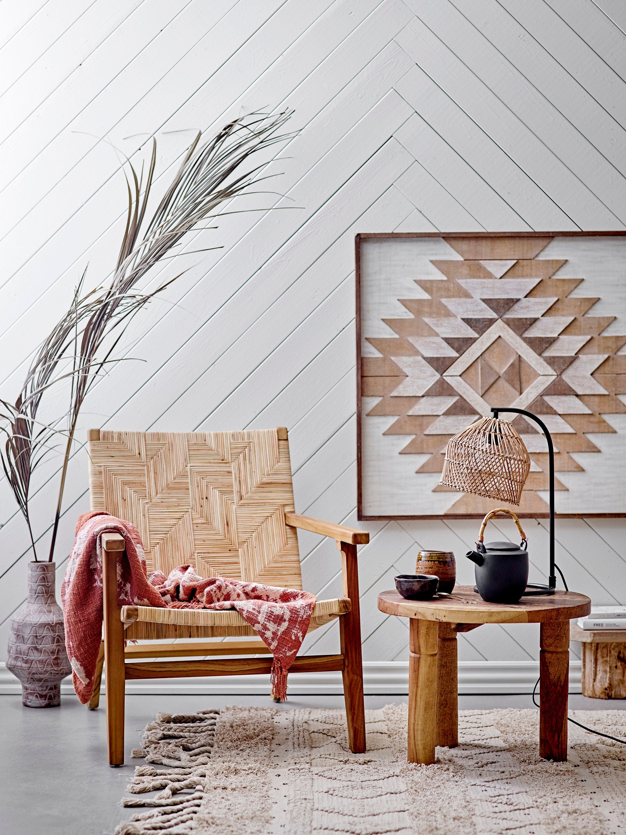 Loungesessel "Mills" Braun Rattan