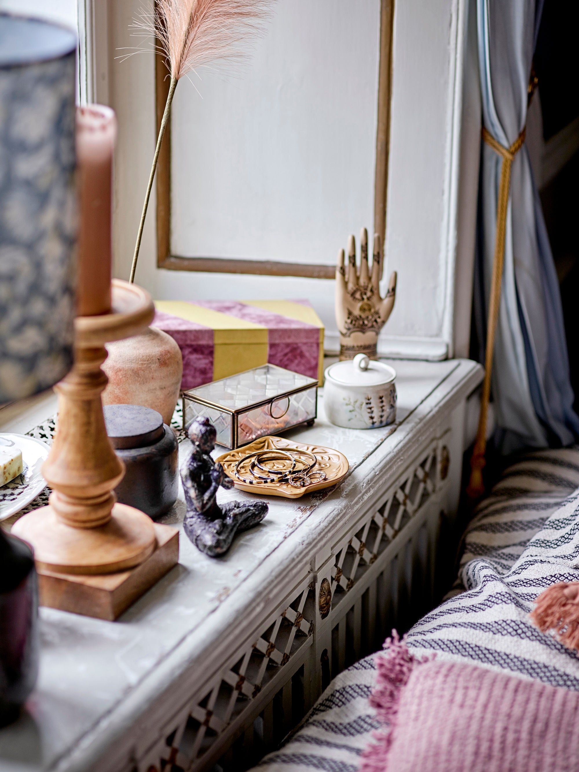 Box "Samira" Box with lid Orange Paper